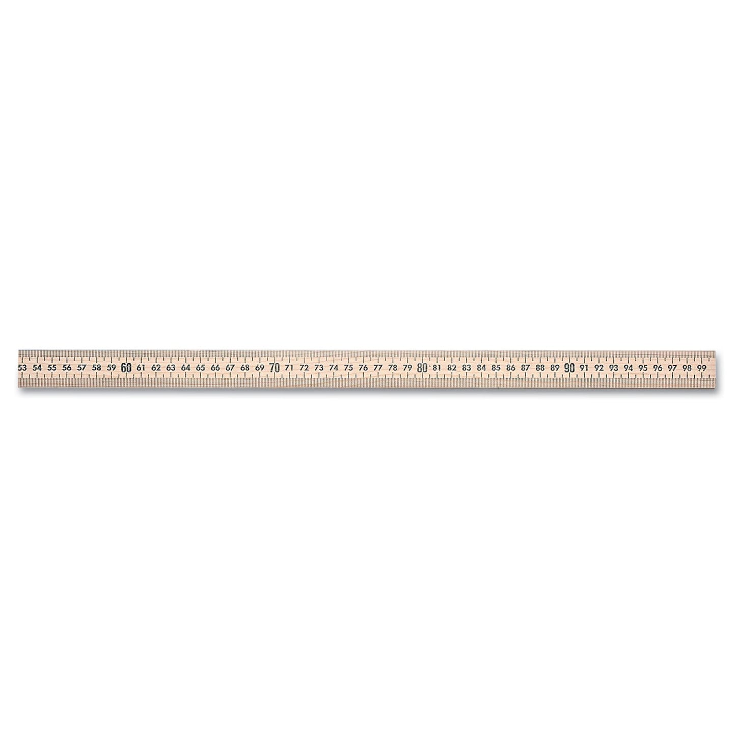 Westcott Wooden Meter Stick, Standard/Metric, 39.5", Clear Lacquer Finish, 12/Box