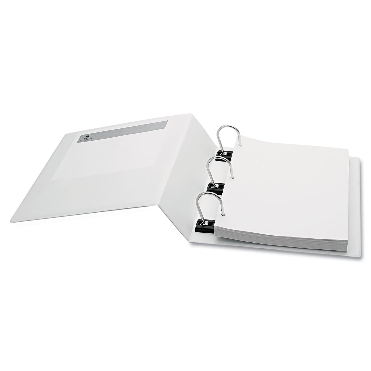 find It Gapless Loop Ring View Binder, 3 Rings, 4" Capacity, 11 x 8.5, White