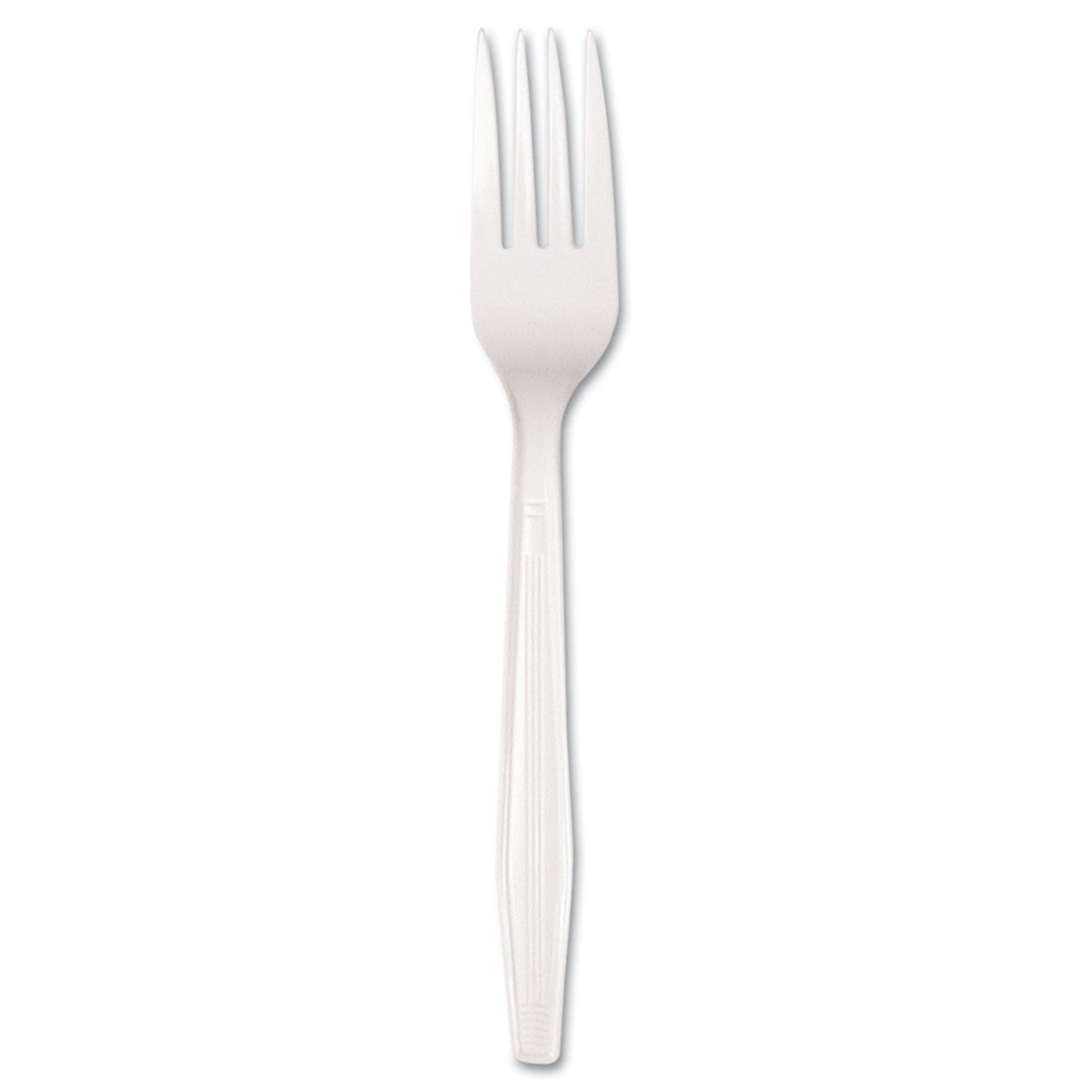 Boardwalk Mediumweight Polystyrene, Fork, White, 10 Boxes of 100/Carton