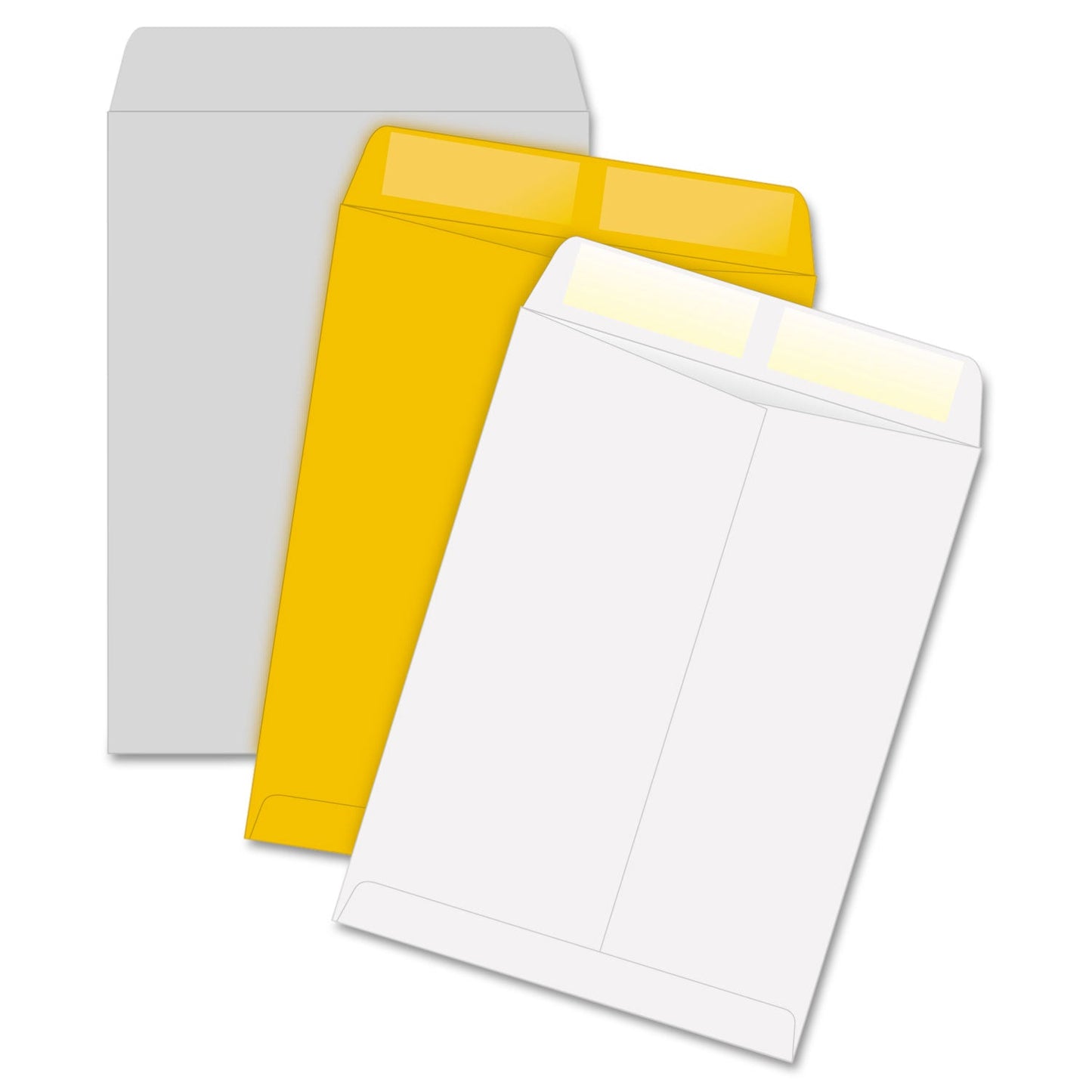 Quality Park Catalog Envelope, 28 lb Bond Weight Kraft, #10 1/2, Square Flap, Gummed Closure, 9 x 12, Brown Kraft, 100/Box