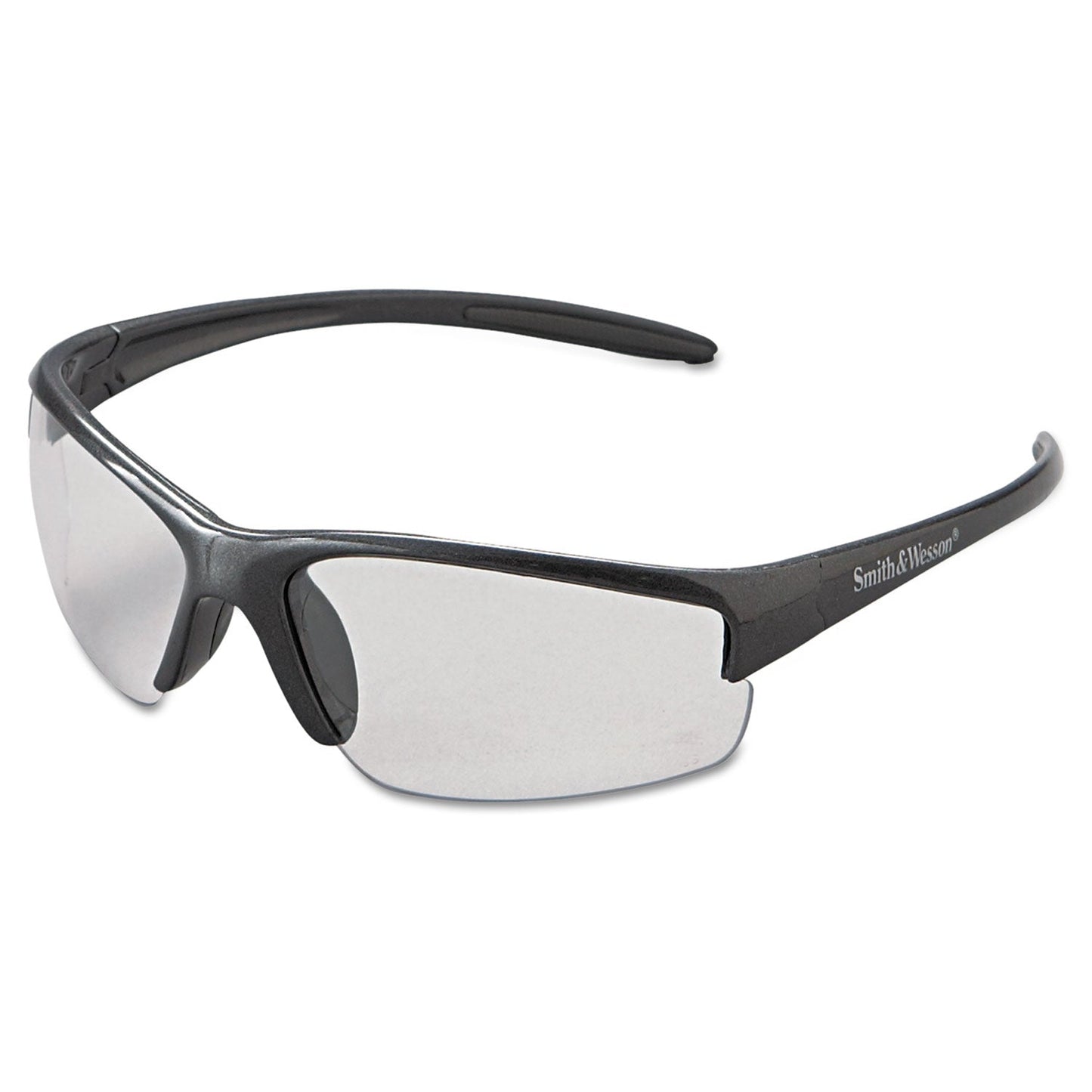 KleenGuard Equalizer Safety Glasses, Gun Metal Frame, Clear Anti-Fog Lens
