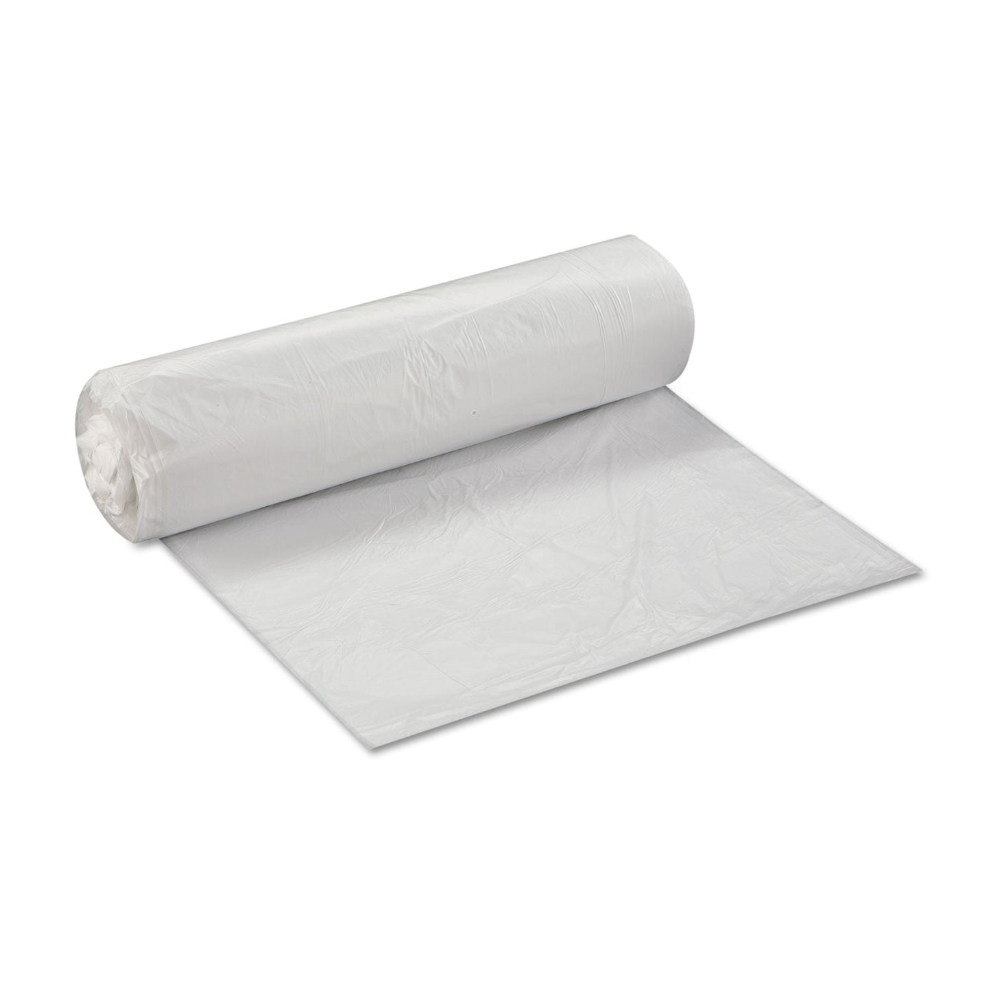 Inteplast Group High-Density Commercial Can Liners Value Pack, 33 gal, 10 microns, 33" x 39", Clear, 500/Carton