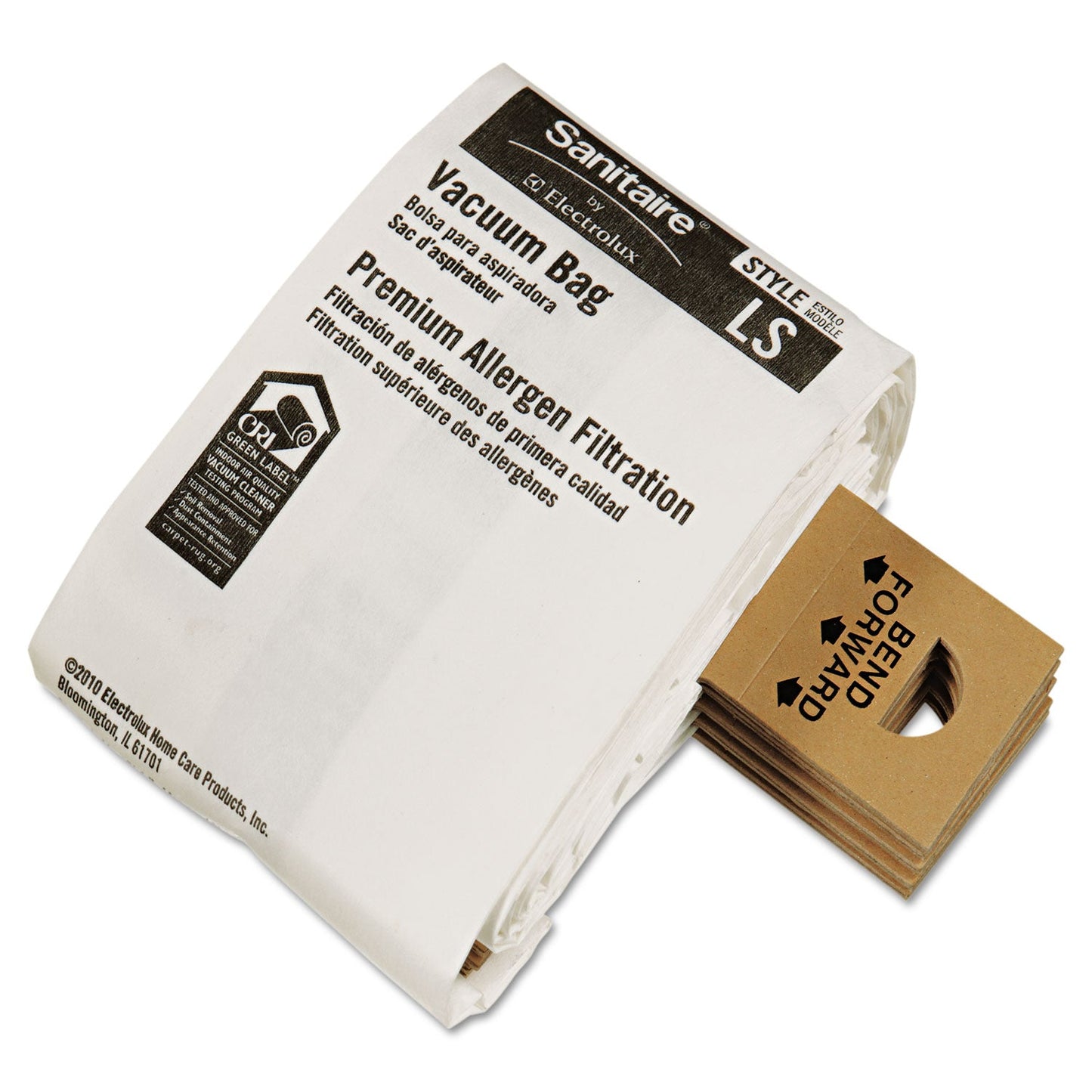 Sanitaire Commercial Upright Vacuum Cleaner Replacement Bags, Style LS, 5/Pack