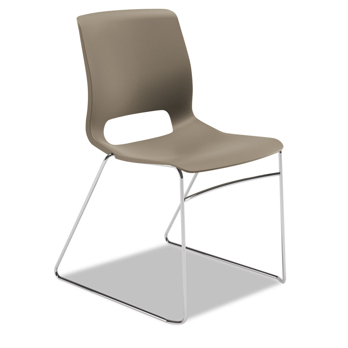 HON Motivate High-Density Stacking Chair, Supports Up to 300 lb, Shadow Seat, Shadow Back, Chrome Base, 4/Carton