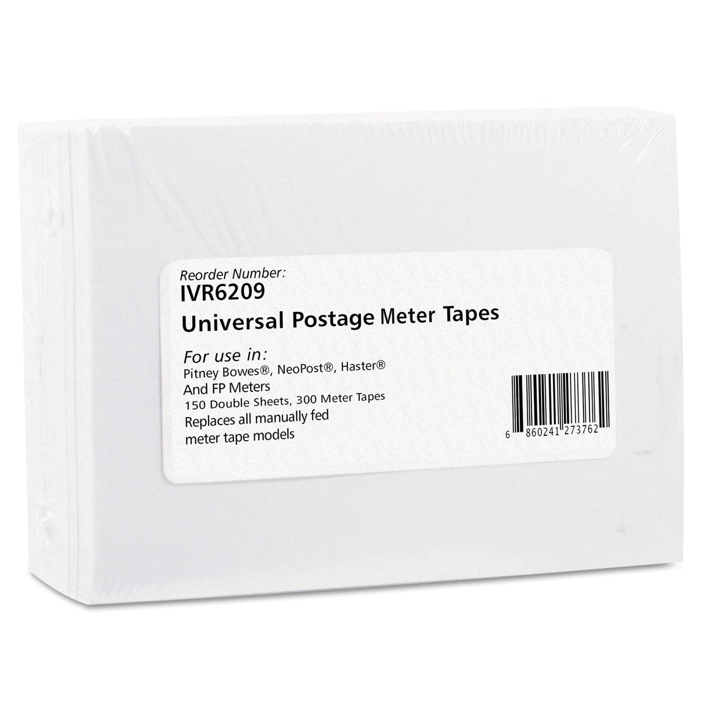 Innovera Postage Labels, 3.5 x 5.25, White, 2/Sheet, 150 Sheets/Box