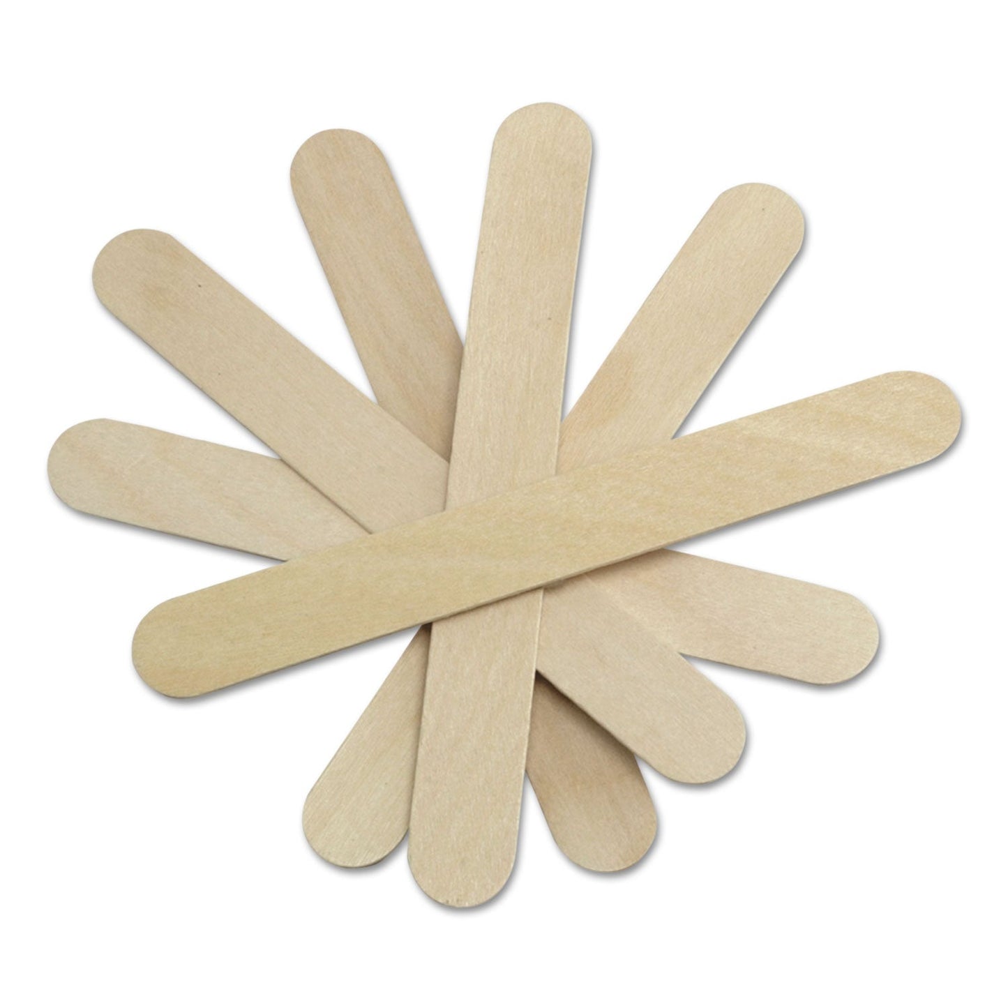 Medline Sterile Tongue Depressors, Wood, 6" Long, 100/Box