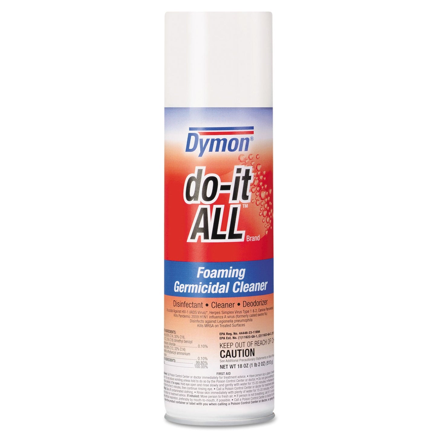 Dymon do-it-ALL Germicidal Foaming Cleaner, 18 oz Aerosol Spray