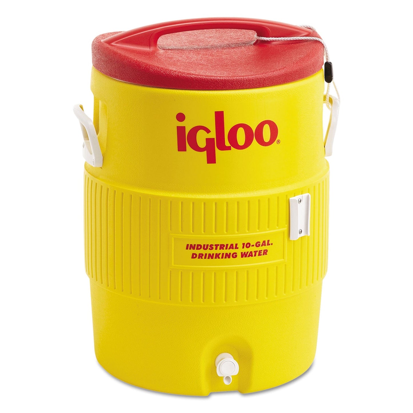 Igloo 400 Series Water Cooler, 10 gal, 16 dia x 23.5 h, /Red