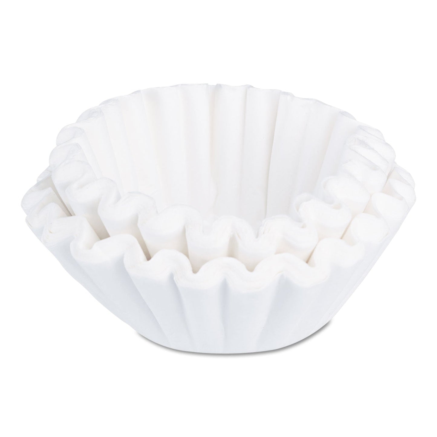 BUNN Commercial Coffee Filters, 6 gal Urn Style, Flat Bottom, 25/Cluster, 10 Clusters/Pack