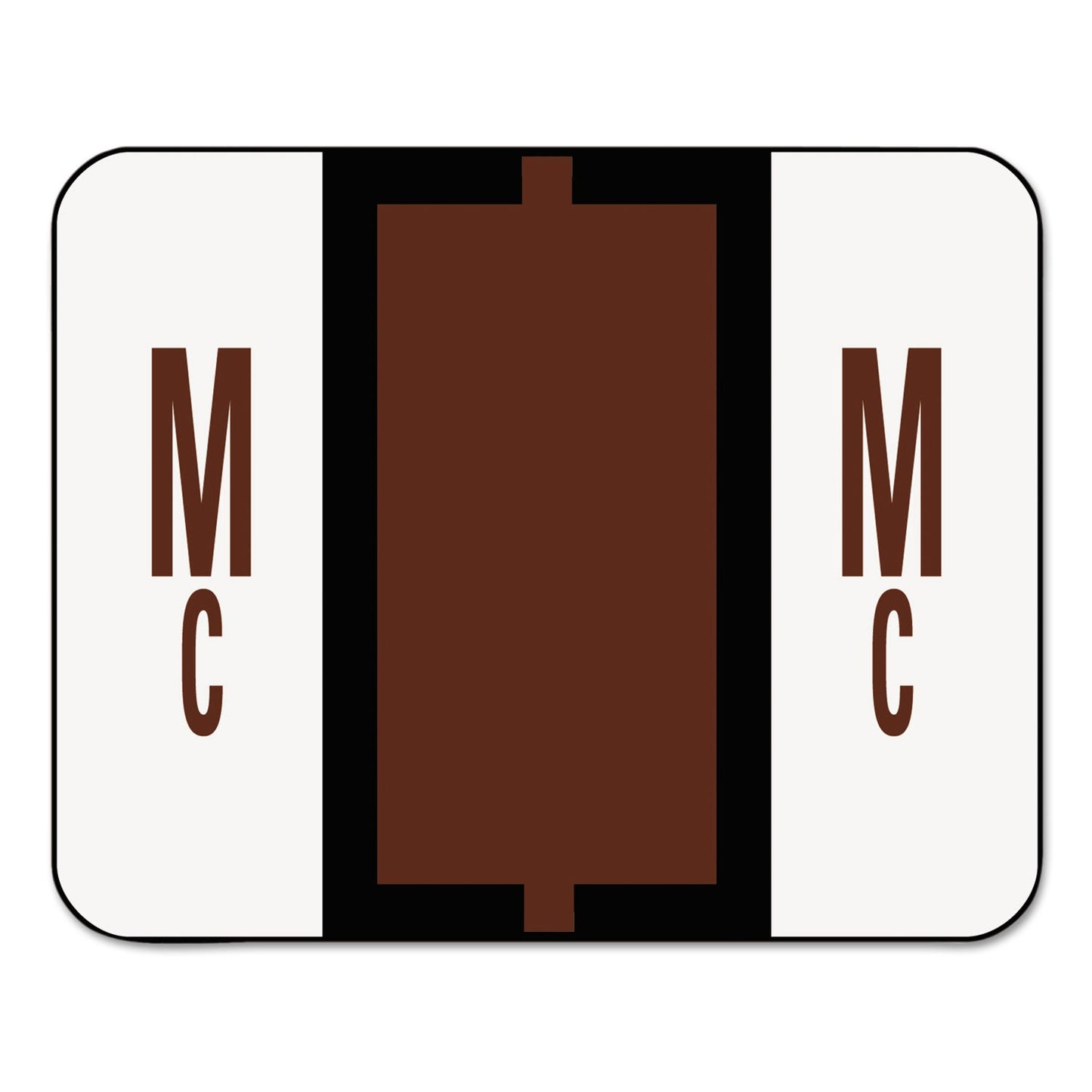 Smead A-Z Color-Coded End Tab Filing Labels, Mc, 1 x 1.25, White, 500/Roll