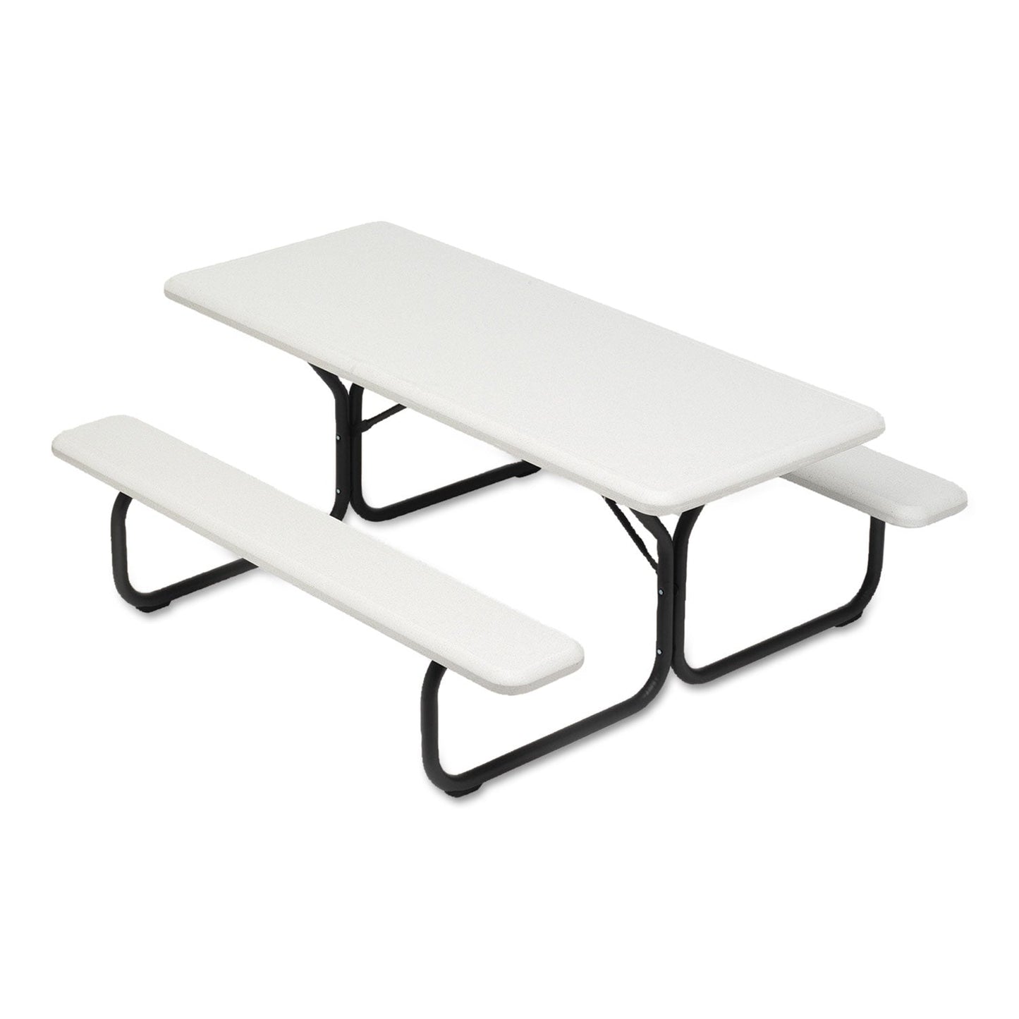 Iceberg IndestrucTable Classic Picnic Table, 72w x 30d x 29h, Platinum/Gray