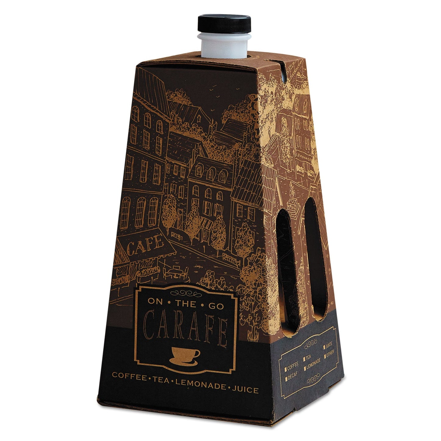 SCT On-the-Go Carafe, 96 oz, Multicolor, 16/Carton