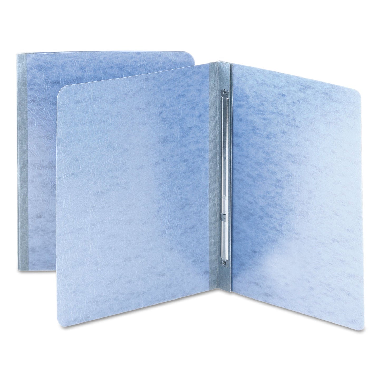 Smead Prong Fastener Premium Pressboard Report Cover, Two-Piece Prong Fastener, 3" Capacity, 8.5 x 11, Blue/Blue