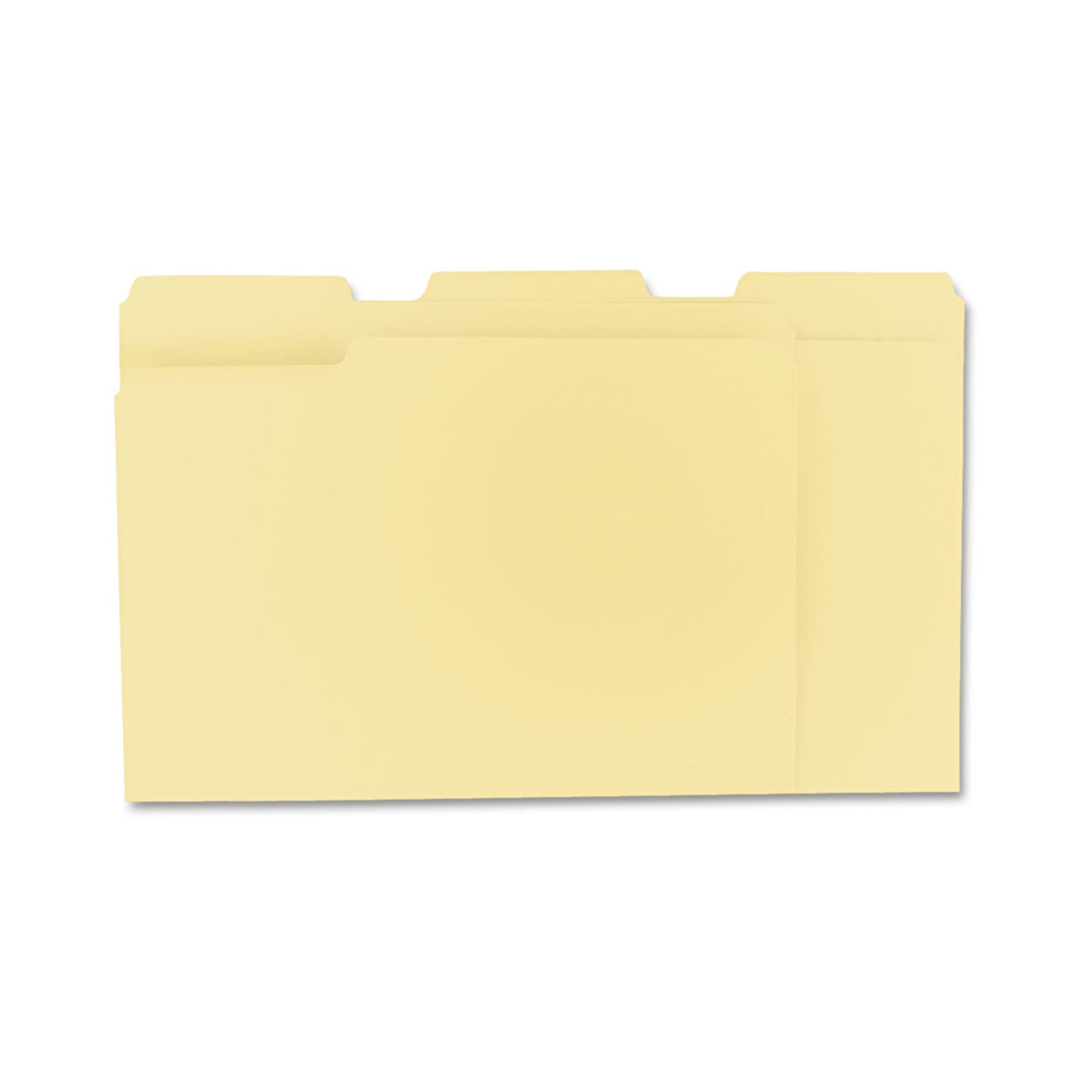 Universal Top Tab File Folders, 1/3-Cut Tabs: Assorted, Letter Size, 0.75" Expansion, Manila, 100/Box