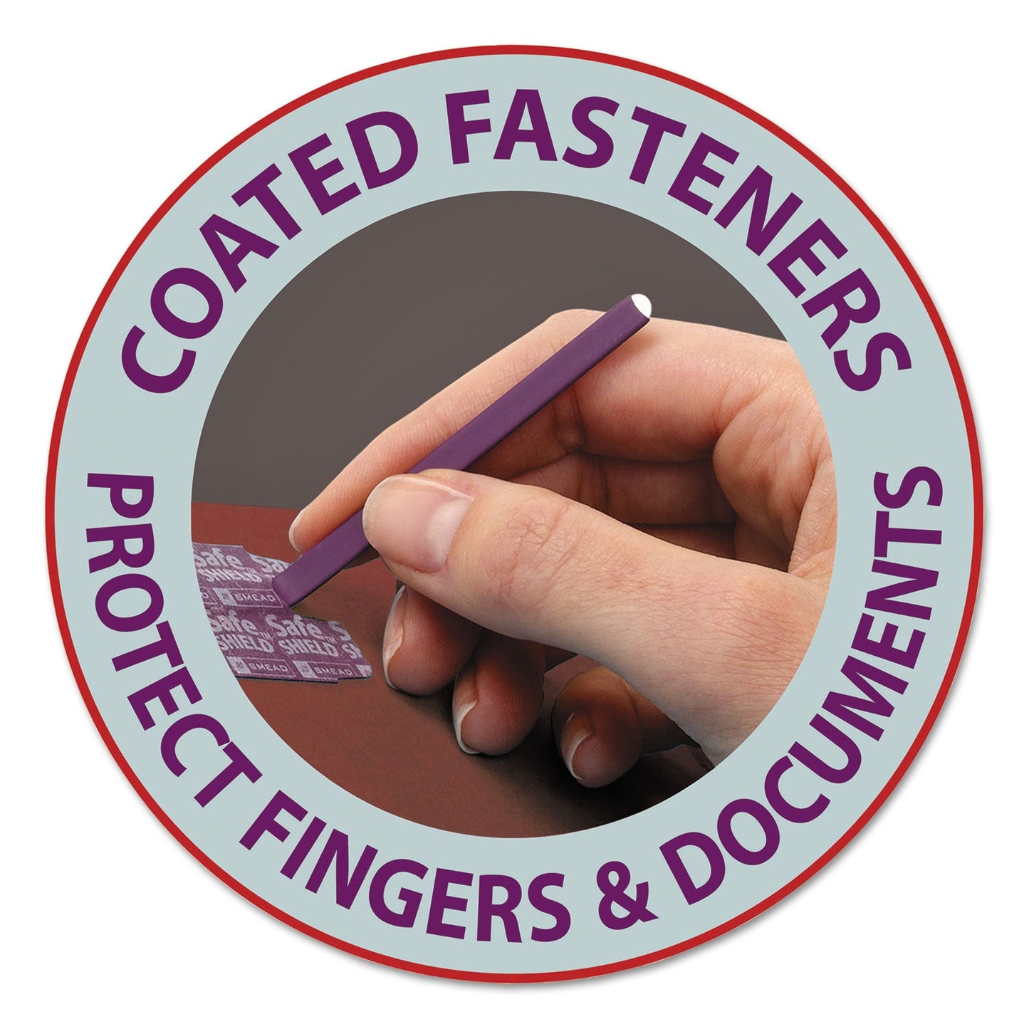 Smead Pressboard Classification Folders with SafeSHIELD Coated Fasteners, 1/3-Cut Metal Tab, 2 Dividers, Legal Size, Red, 10/Box