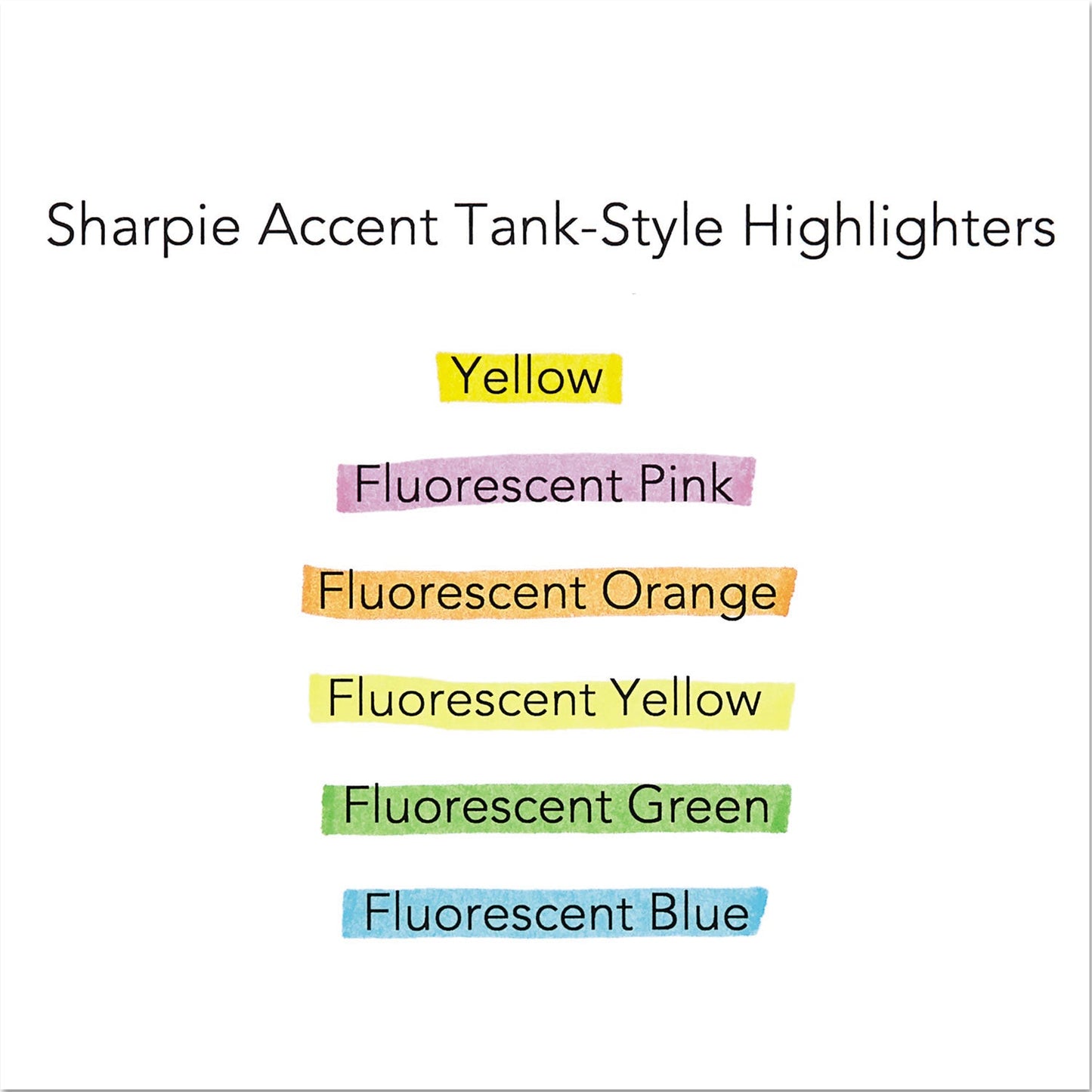 Sharpie Tank Style Highlighters, Orange Ink, Chisel Tip, Orange Barrel, Dozen