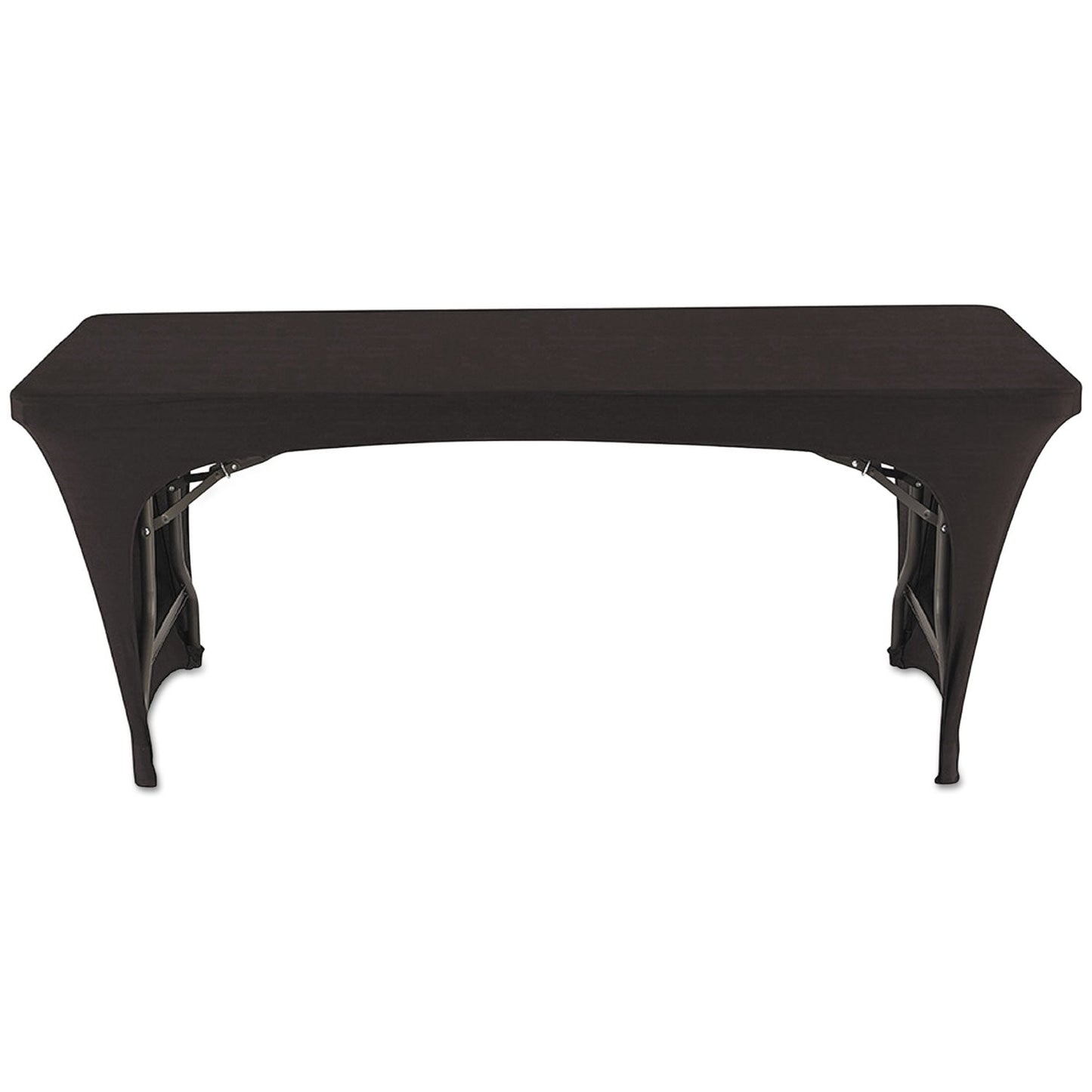 Iceberg iGear Fabric Table Cover, Open Design, Polyester/Spandex, 30" x 72", Black
