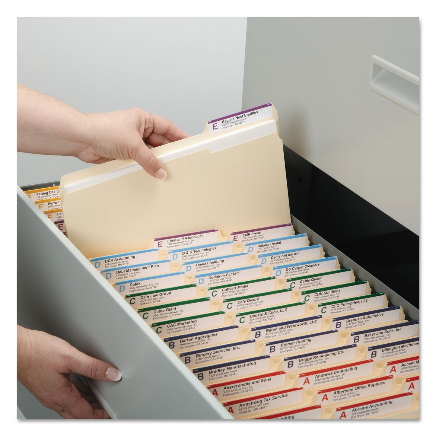 Smead Top Tab Manila Expansion Fastener Folders, 1.5" Expansion, 2 Fasteners, Letter Size, Manila Exterior, 50/Box