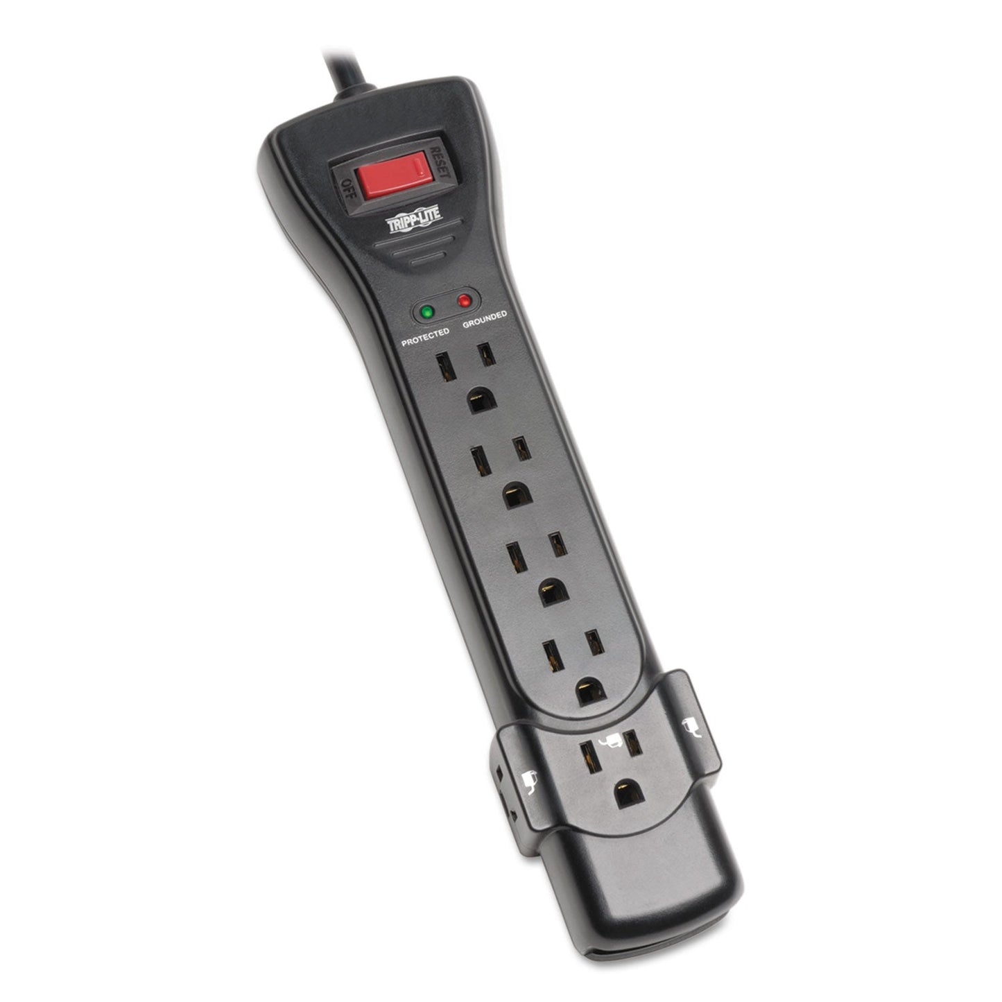 Tripp Lite Protect It! Surge Protector, 7 AC Outlets, 7 ft Cord, 2,160 J, Black
