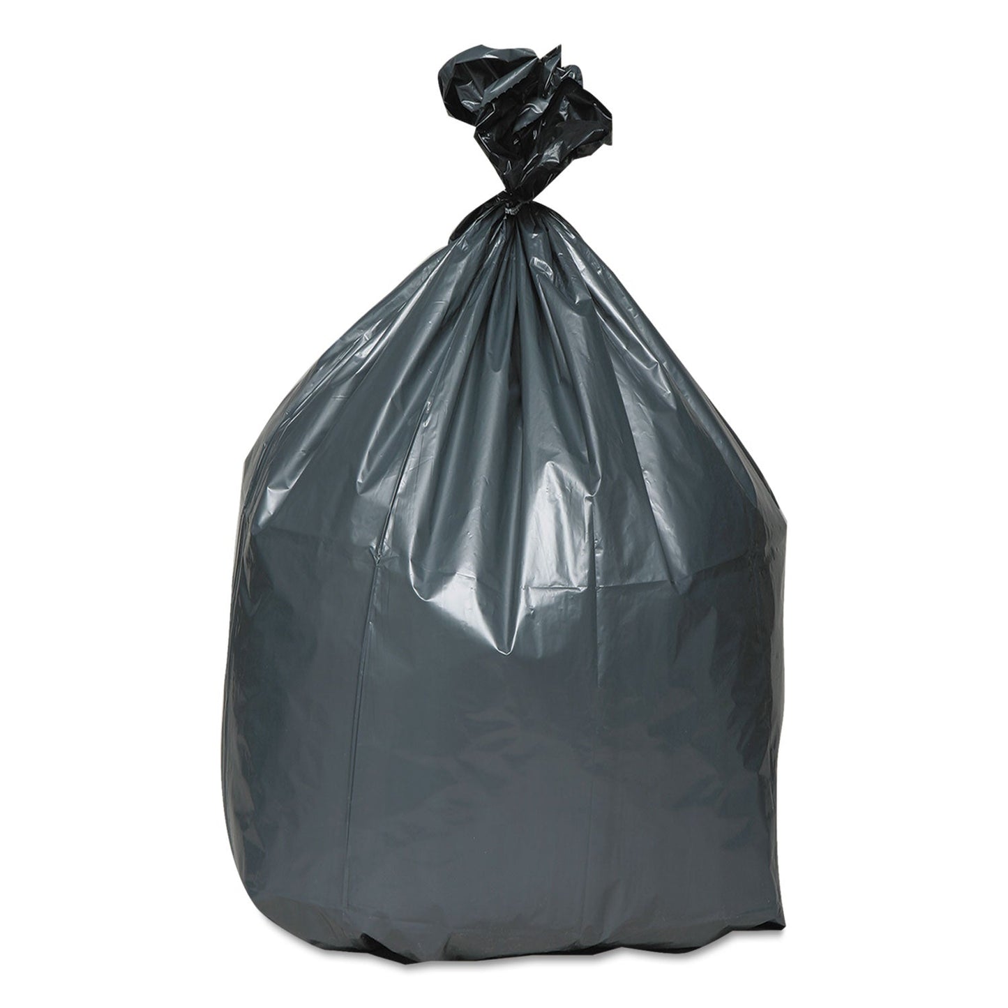 Platinum Plus Can Liners, 33 gal, 1.35 mil, 33" x 40", Gray, 100/Carton