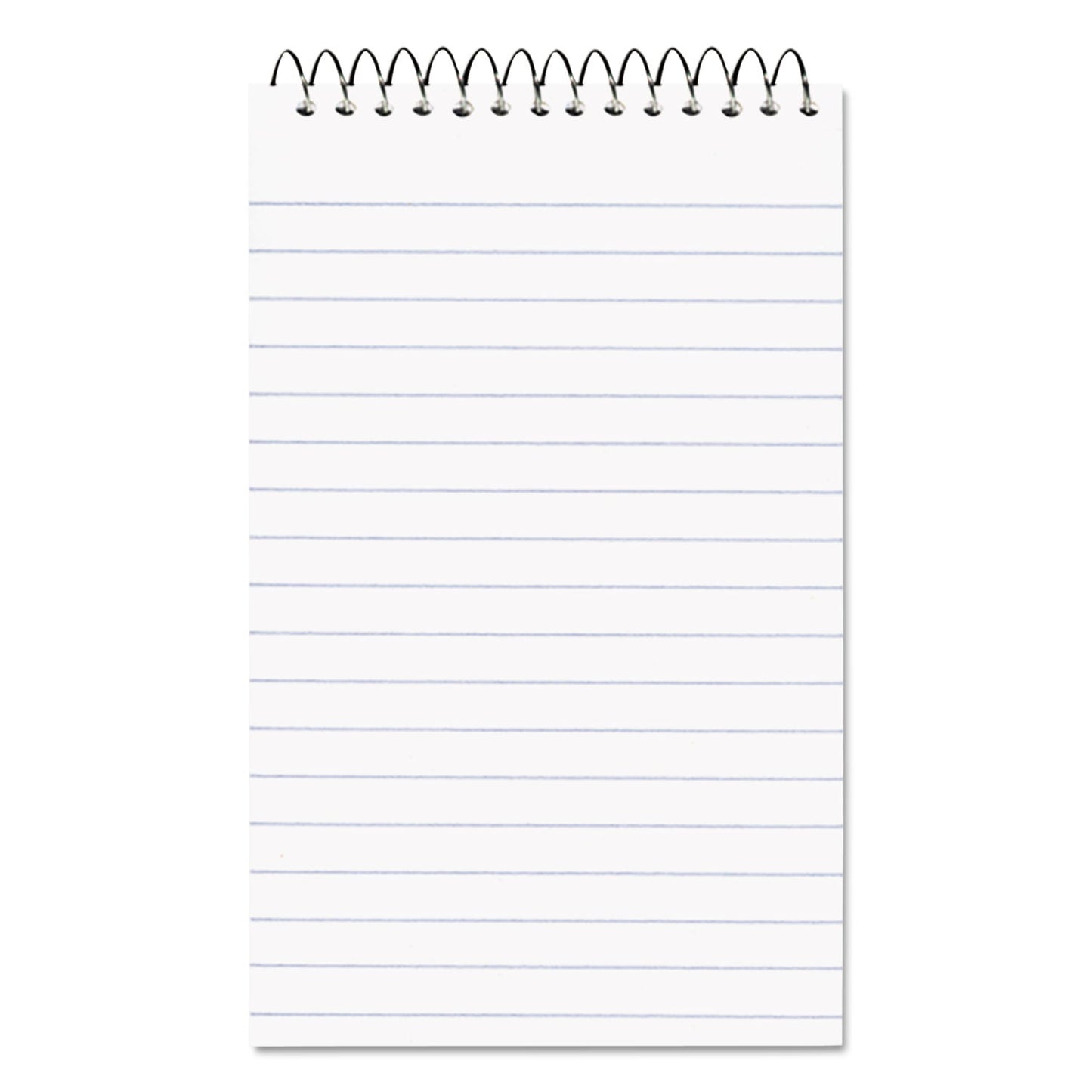 National Paper Blanc Xtreme White Wirebound Memo Pads, Narrow Rule, Randomly Assorted Cover Colors, 60 White 3 x 5 Sheets