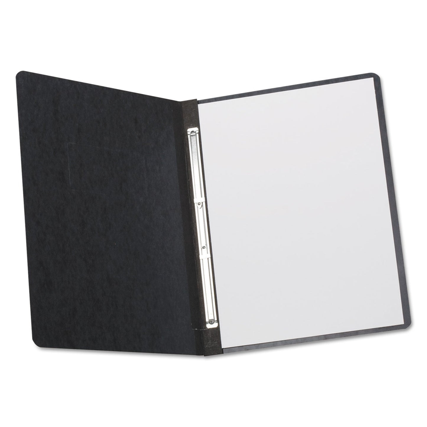 Oxford Heavyweight PressGuard and Pressboard Report Cover w/Reinforced Side Hinge, 2-Prong Metal Fastener, 3" Cap, 8.5 x 11, Black