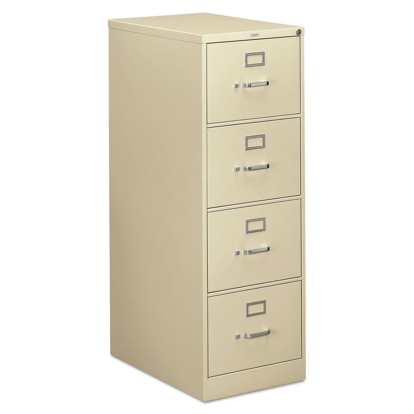 HON 310 Series Vertical File, 4 Legal-Size File Drawers, Putty, 18.25" x 26.5" x 52"