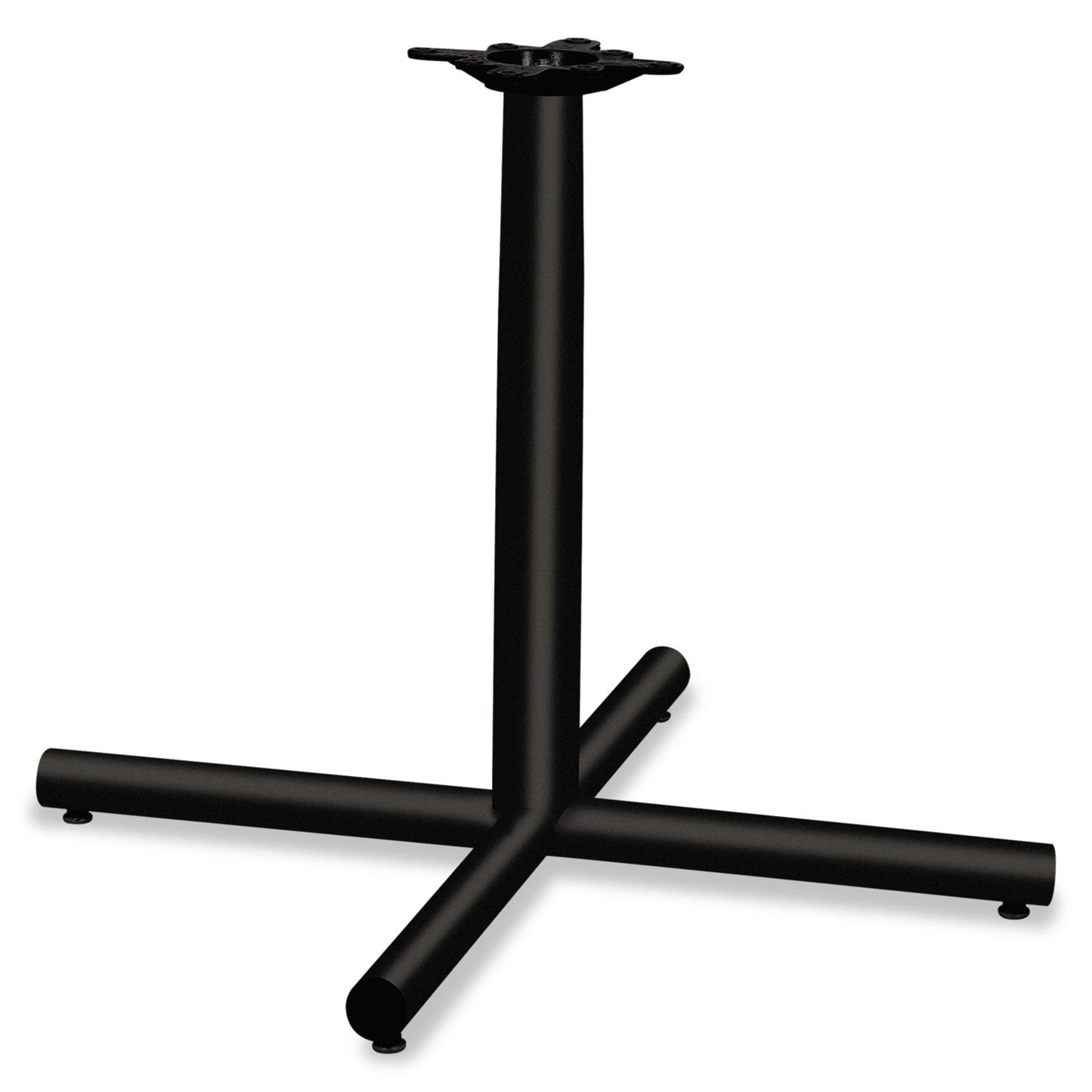 HON Single Column Steel Base, 36w x 36d x 27.88h, Black