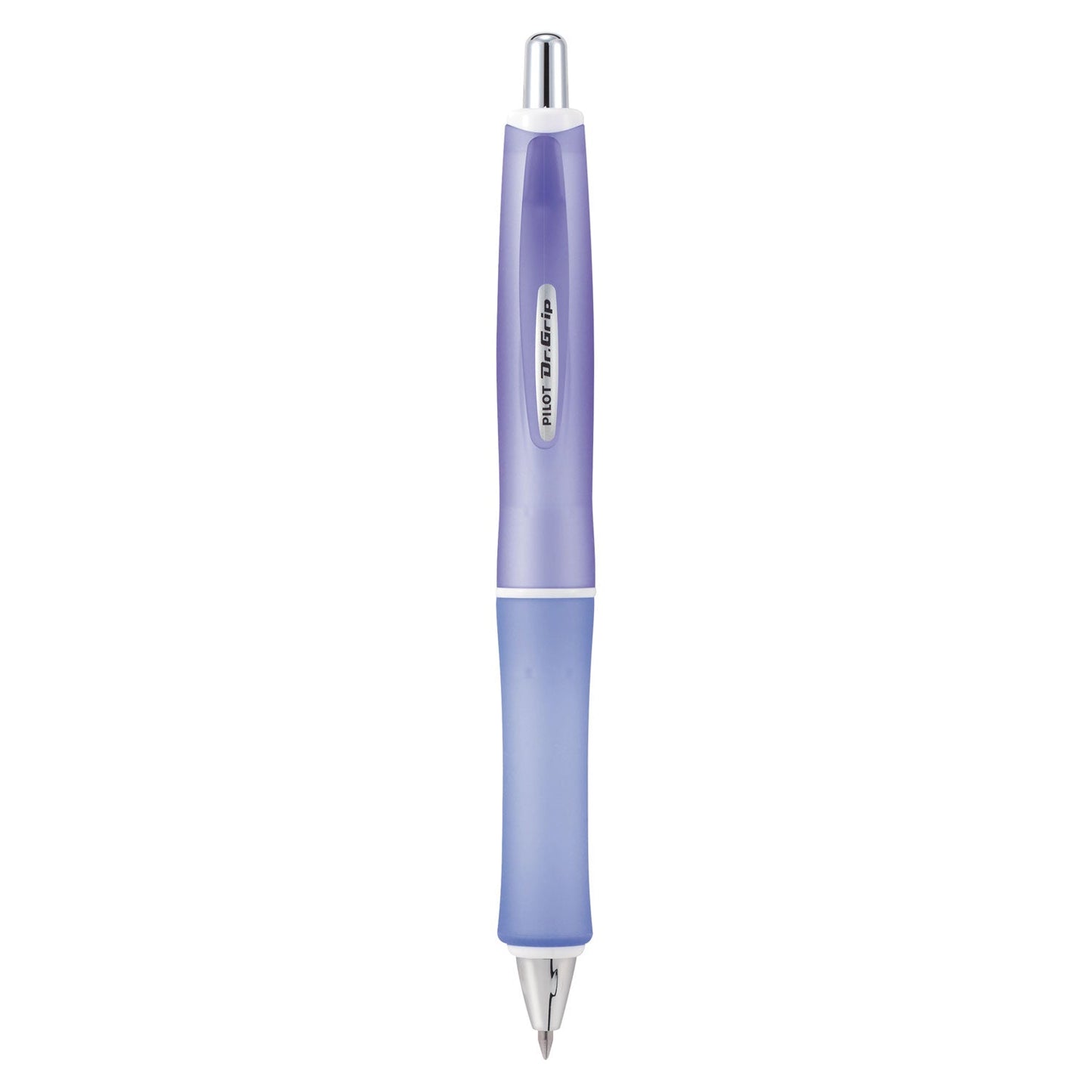 Pilot Dr. Grip Frosted Advanced Ink Ballpoint Pen, Retractable, Medium 1 mm, Black Ink, Purple Barrel