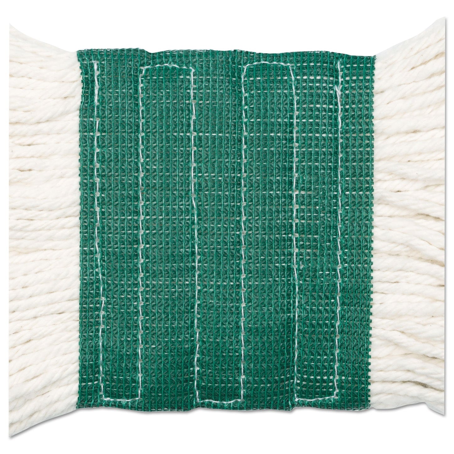 Boardwalk Super Loop Wet Mop Head, Cotton/Synthetic Fiber, 5" Headband, Medium Size, White, 12/Carton