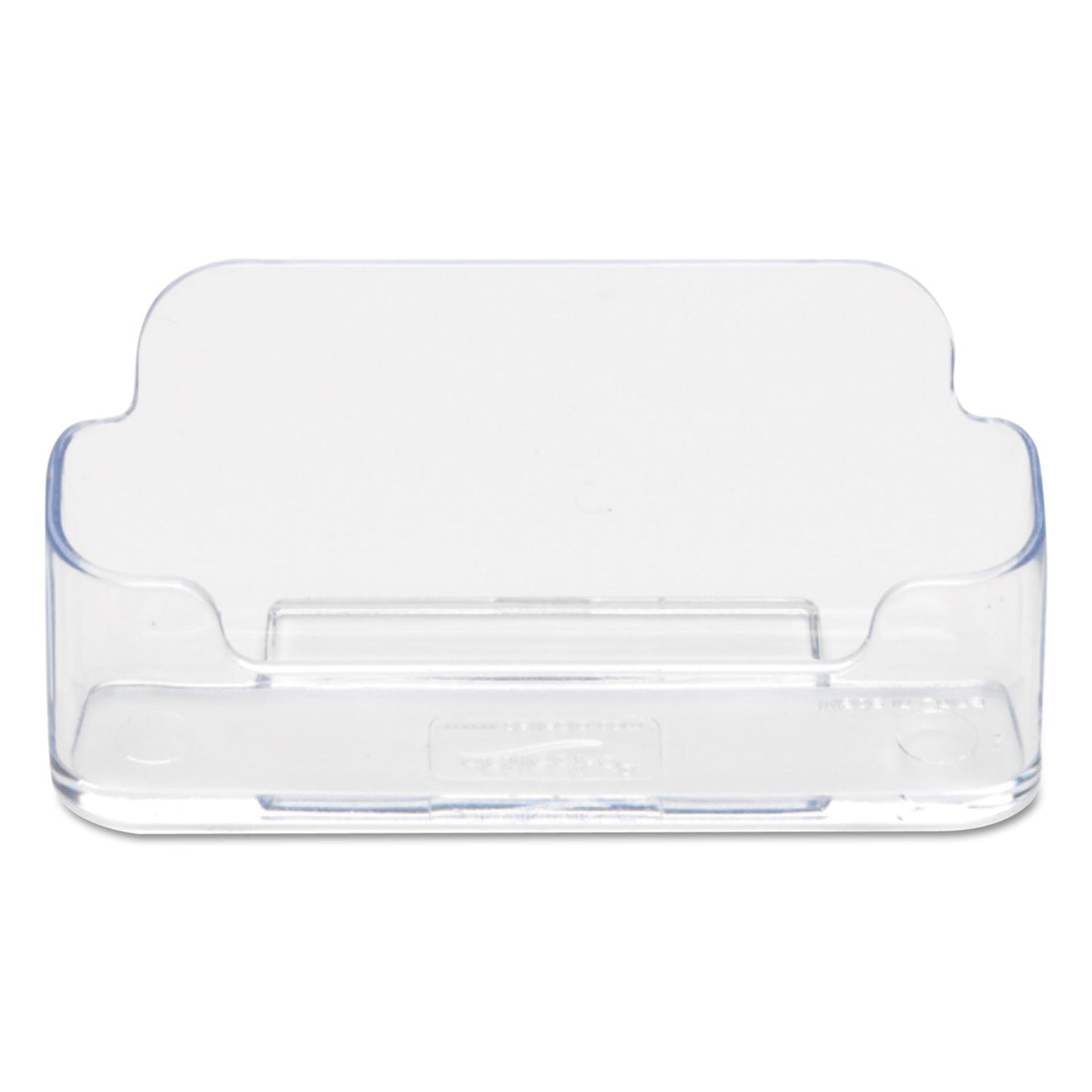 deflecto Horizontal Business Card Holder, Holds 50 Cards, 3.88 x 1.38 x 1.81, Plastic, Clear