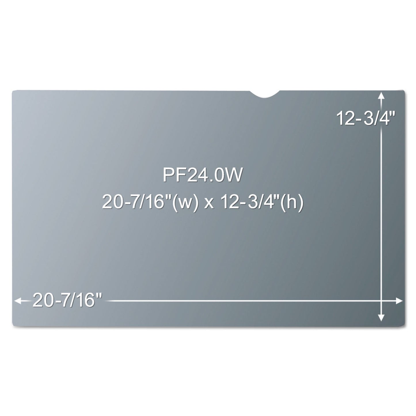 3M Frameless Blackout Privacy Filter for 24" Widescreen Monitor, 16:10 Aspect Ratio