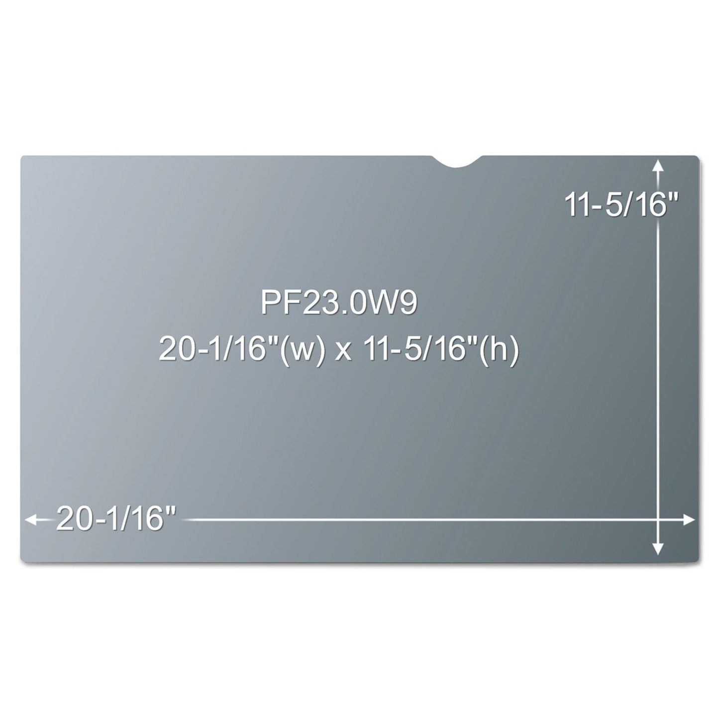 3M Frameless Blackout Privacy Filter for 23" Widescreen Monitor, 16:9 Aspect Ratio