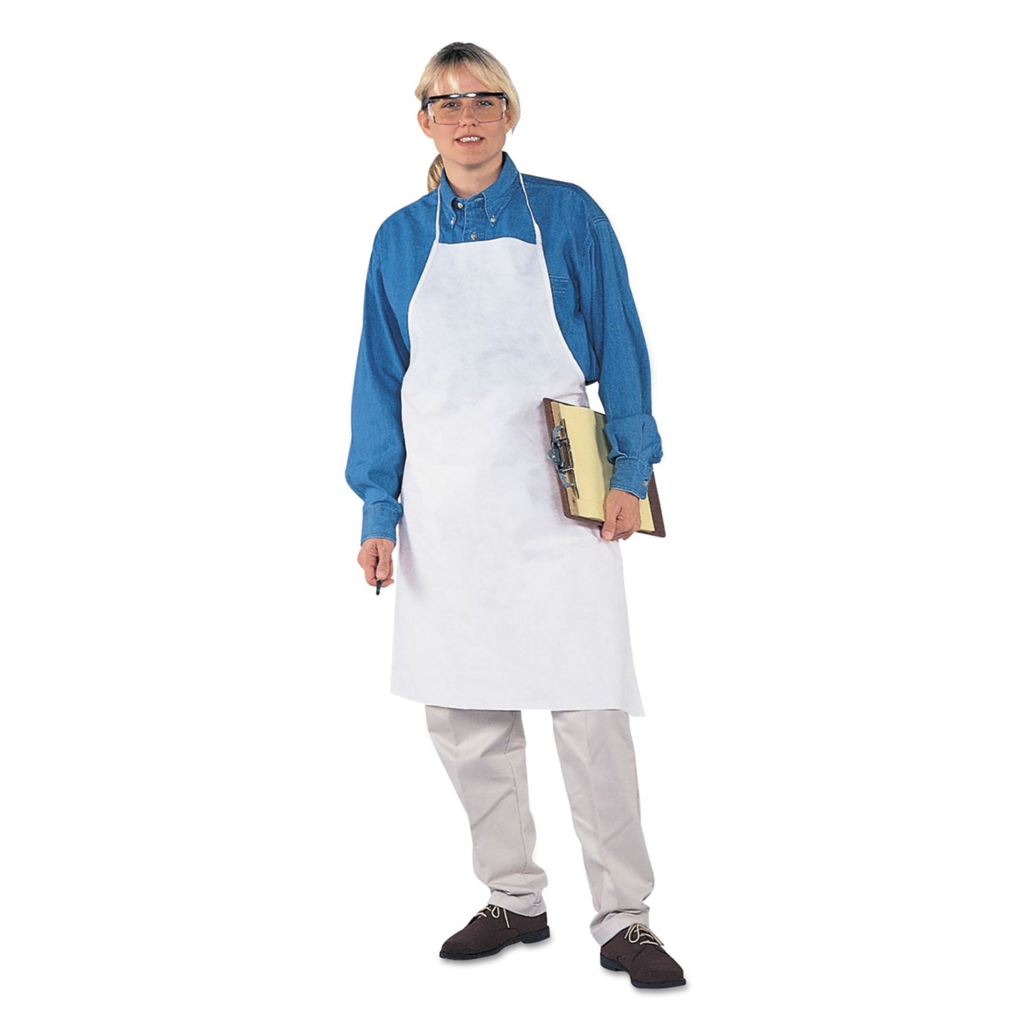 KleenGuard A20 Apron, 28" x 40", One Size Fits All, White