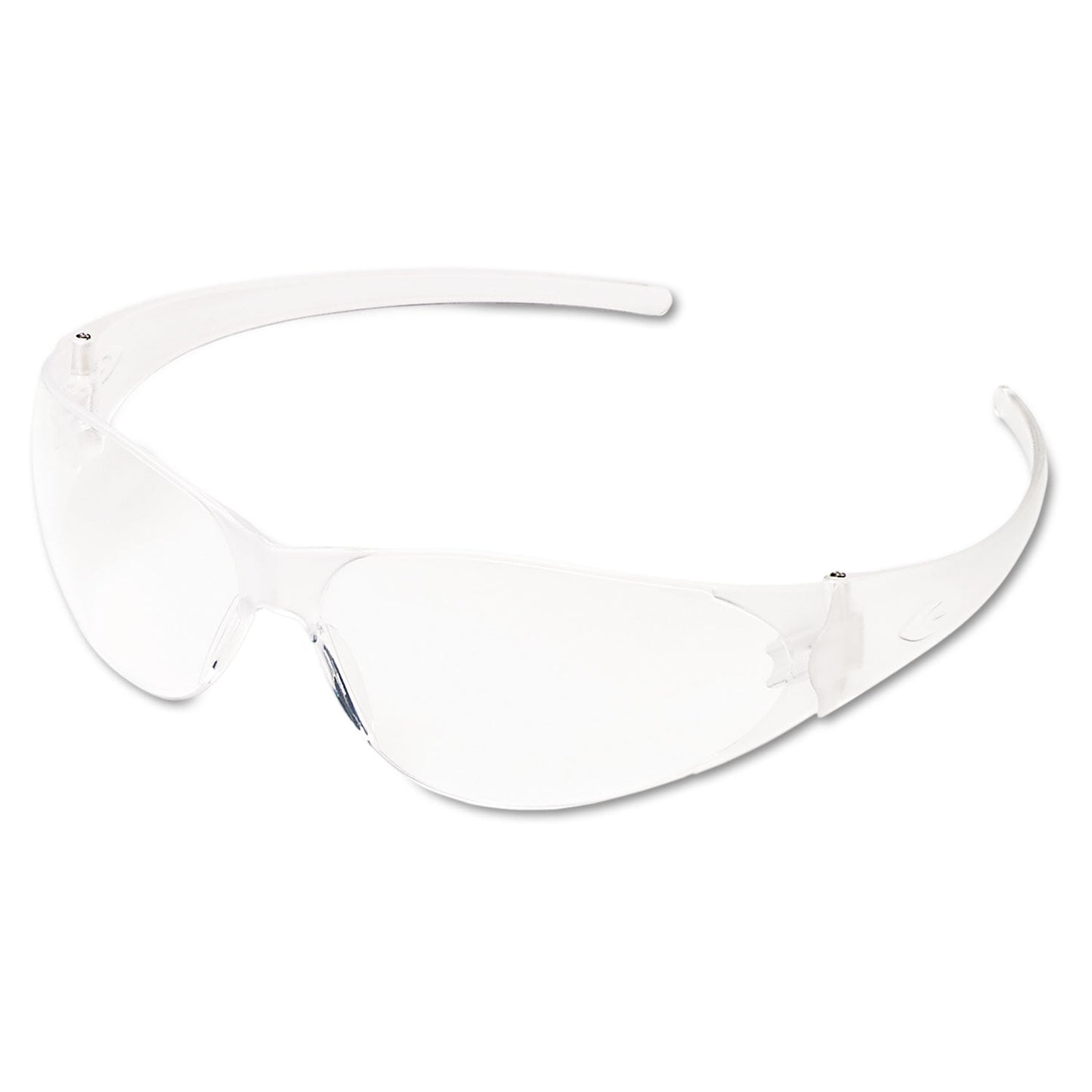 MCR Checkmate Wraparound Safety Glasses, CLR Polycarbonate Frame, Coated Clear Lens