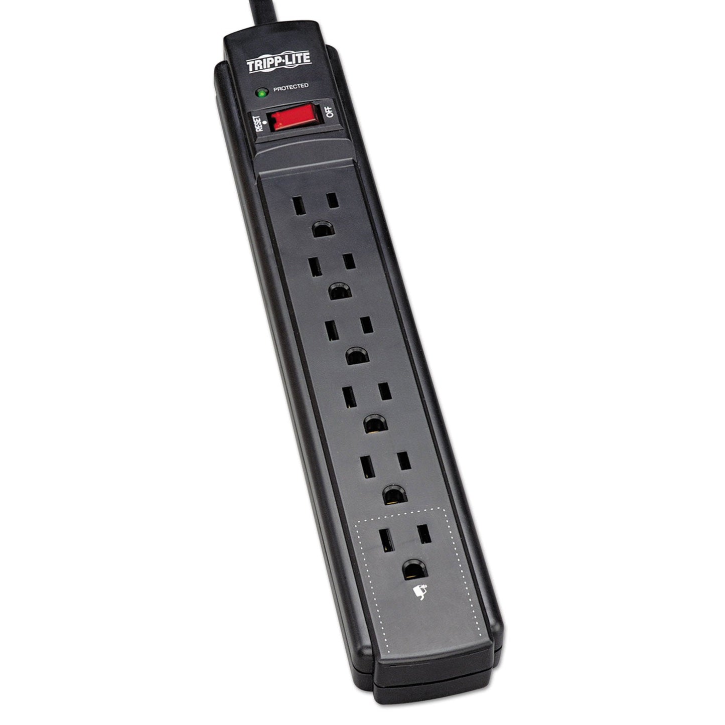 Tripp Lite Protect It! Surge Protector, 6 AC Outlets, 6 ft Cord, 790 J, Black