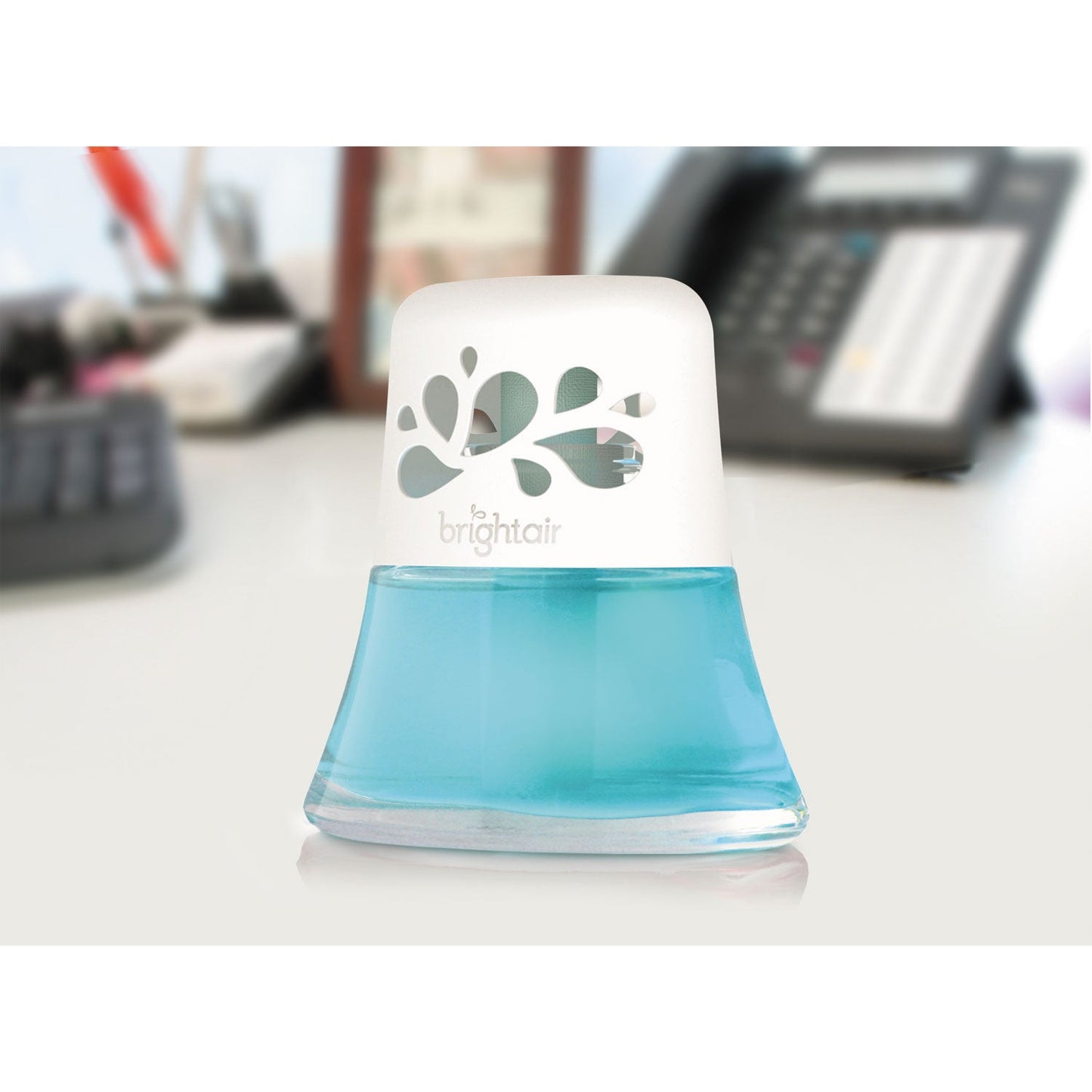 BRIGHT Air Scented Oil Air Freshener, Calm Waters and Spa, Blue, 2.5 oz, 6/Carton