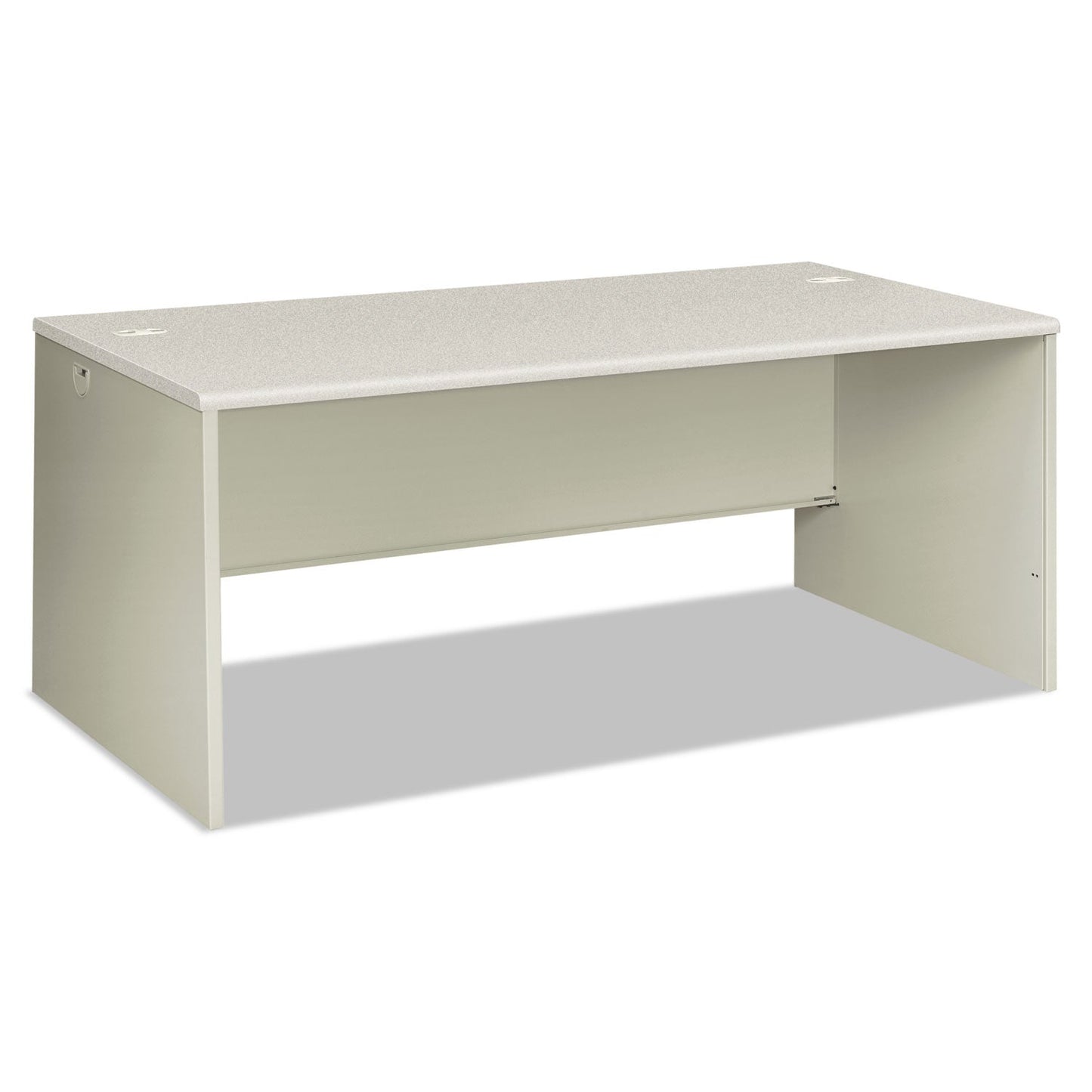 HON 38000 Series Desk Shell, 72" x 36" x 30", Light Gray/Silver