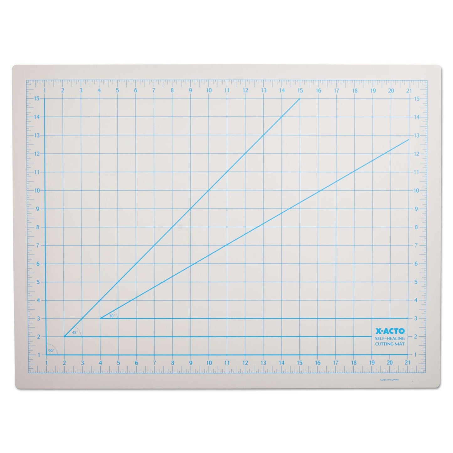 X-ACTO Self-Healing Cutting Mat, Nonslip Bottom, 1" Grid, 18 x 24, Gray