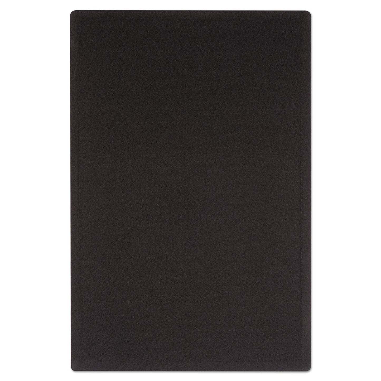 Quartet Oval Office Fabric Bulletin Board, 36 x 24, Black