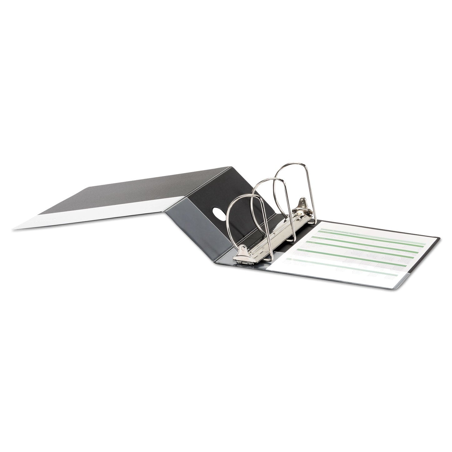 Universal Deluxe Non-View D-Ring Binder with Label Holder, 3 Rings, 5" Capacity, 11 x 8.5, Black