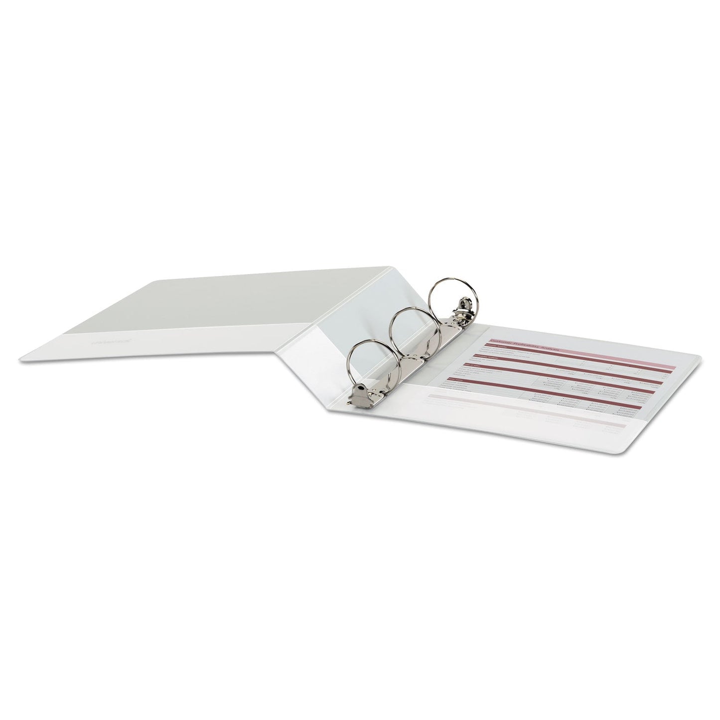 Universal Economy Round Ring View Binder, 3 Rings, 2" Capacity, 11 x 8.5, White
