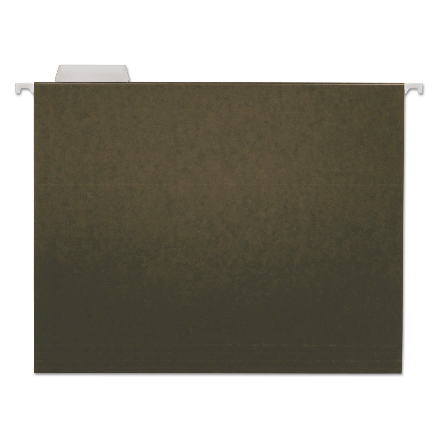 Universal Hanging File Folders, Letter Size, 1/5-Cut Tabs, Standard Green, 25/Box