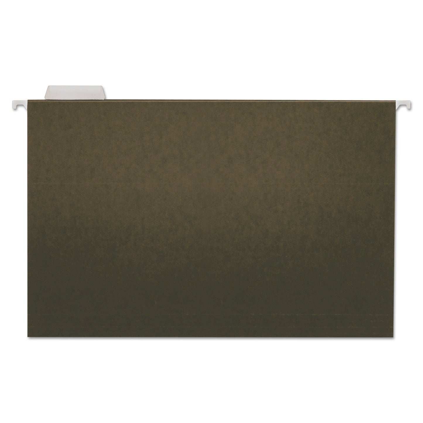 Universal Hanging File Folders, Legal Size, 1/5-Cut Tabs, Standard Green, 25/Box