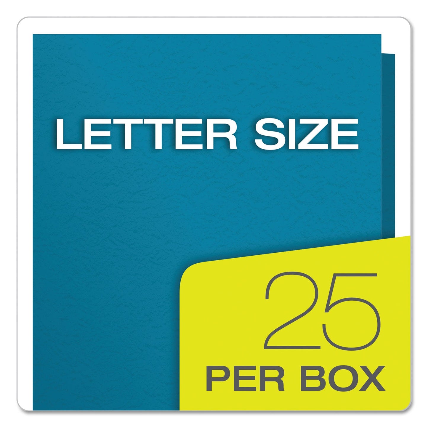 Oxford Twin-Pocket Folders with 3 Fasteners, 0.5" Capacity, 11 x 8.5, Light Blue, 25/Box