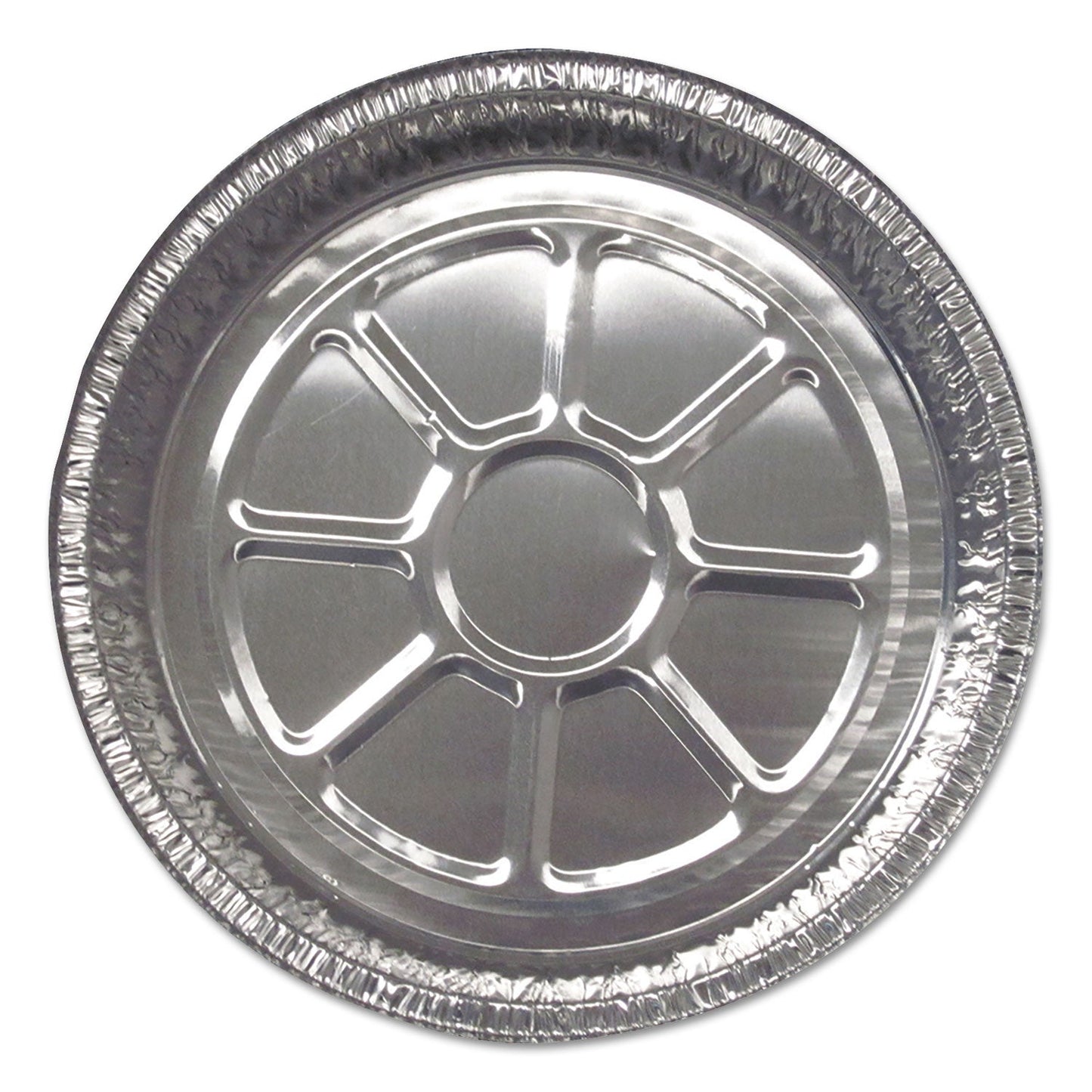 Durable Packaging Aluminum Round Containers, 25 Gauge, 44 oz, 9" Diameter x 21.94"h, Silver, 500/Carton