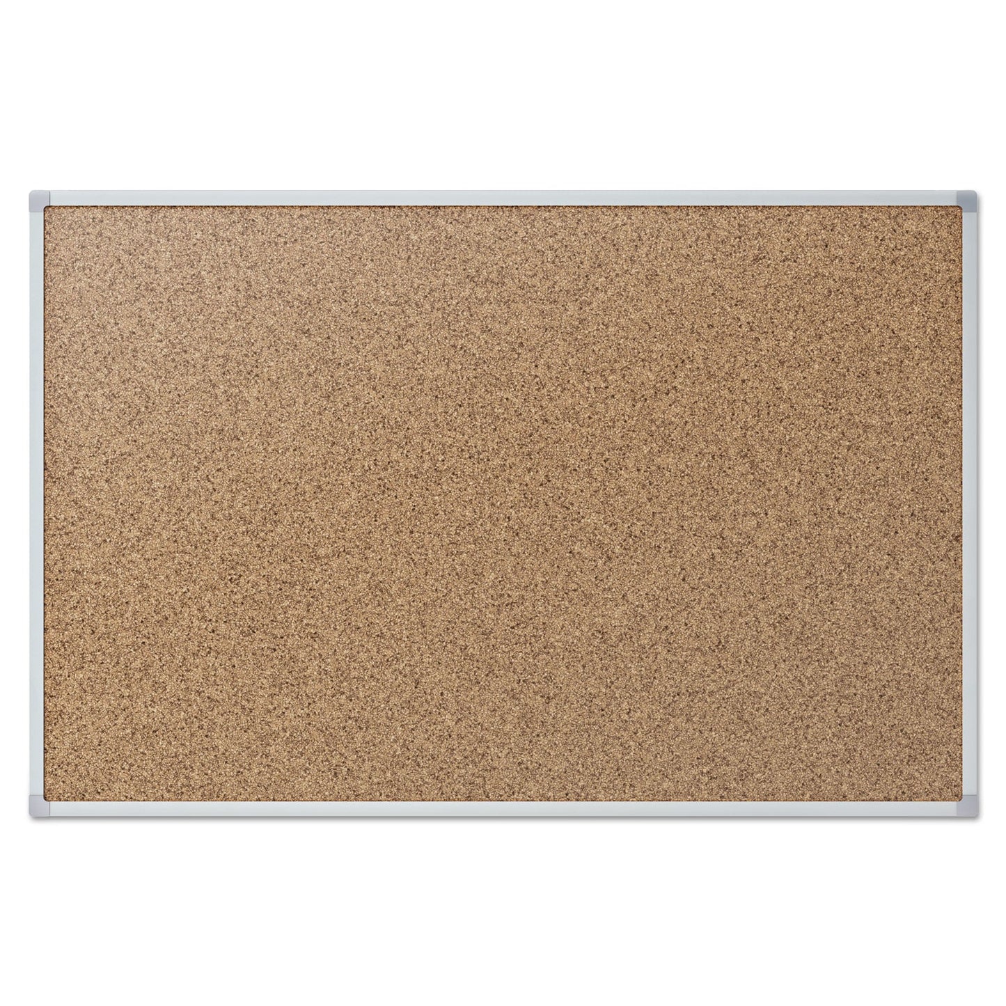 Mead Cork Bulletin Board, 36 x 24, Silver Aluminum Frame