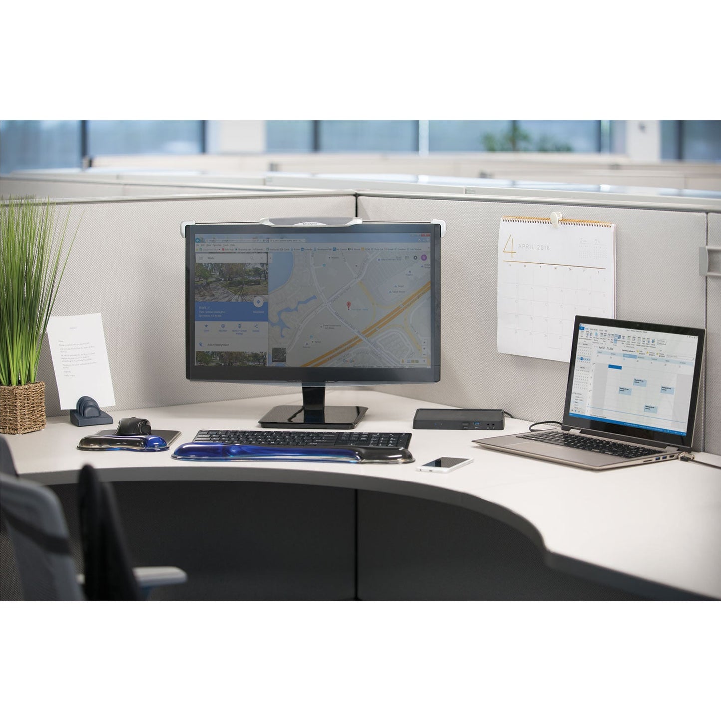 Kensington Snap 2 Flat Panel Privacy Filter for 19" Widescreen LCD Monitors