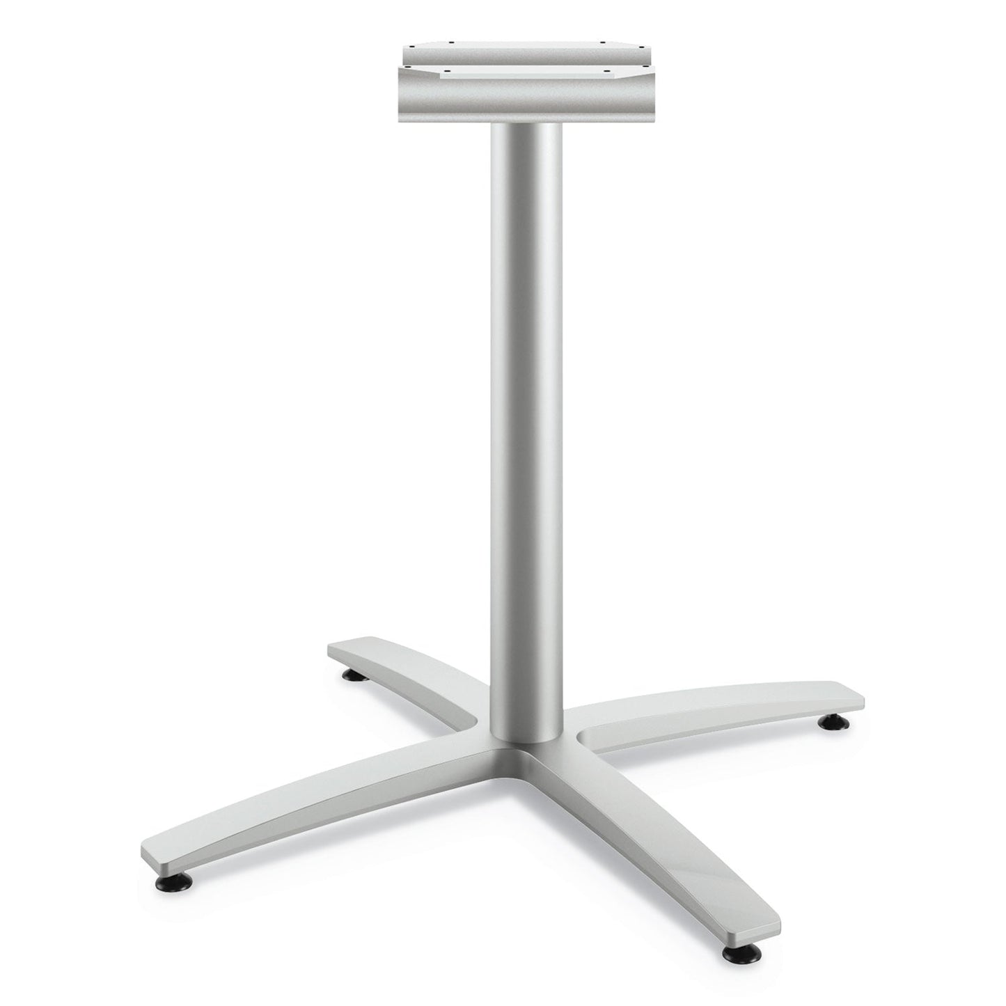HON Between Seated-Height X-Base for 42" Table Tops, 32.68w x 29.57h, Silver