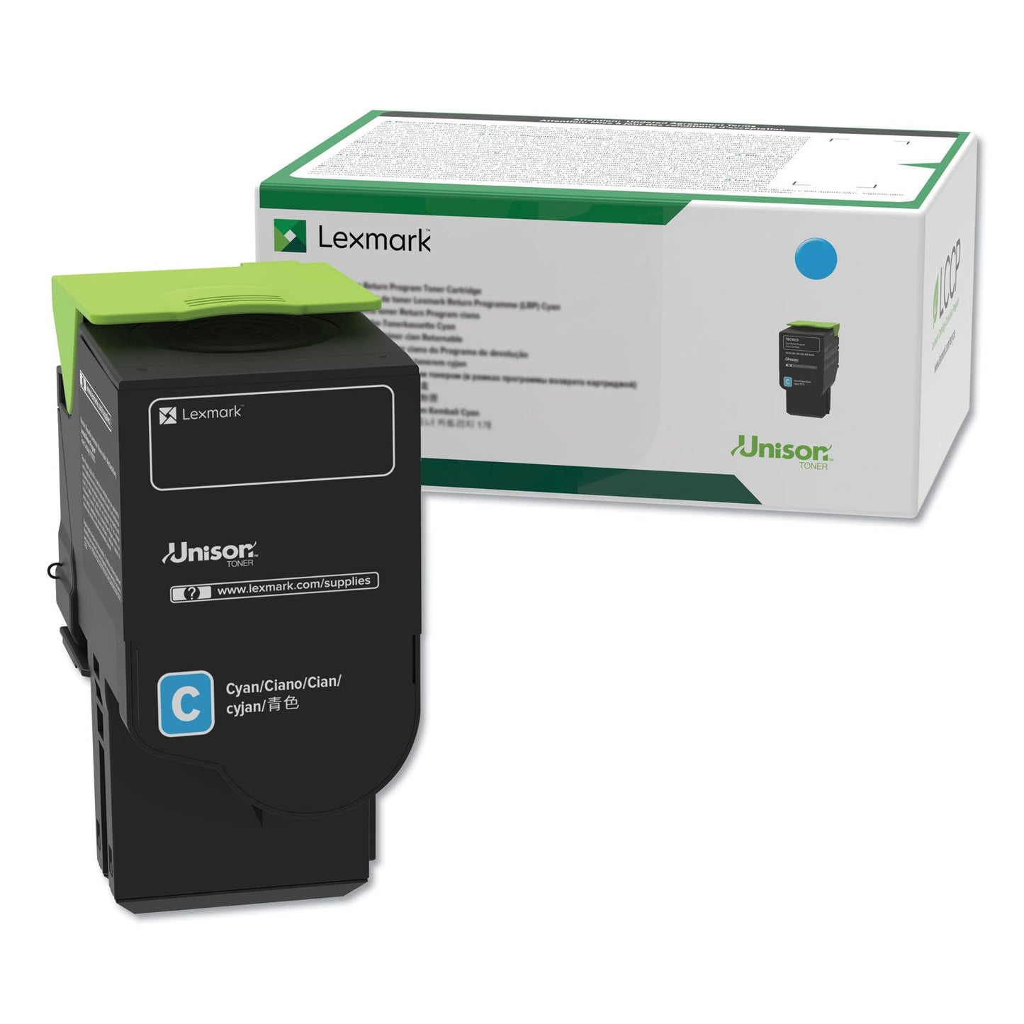 Lexmark C231HC0 Return Program High-Yield Toner, 2,300 Page-Yield, Cyan